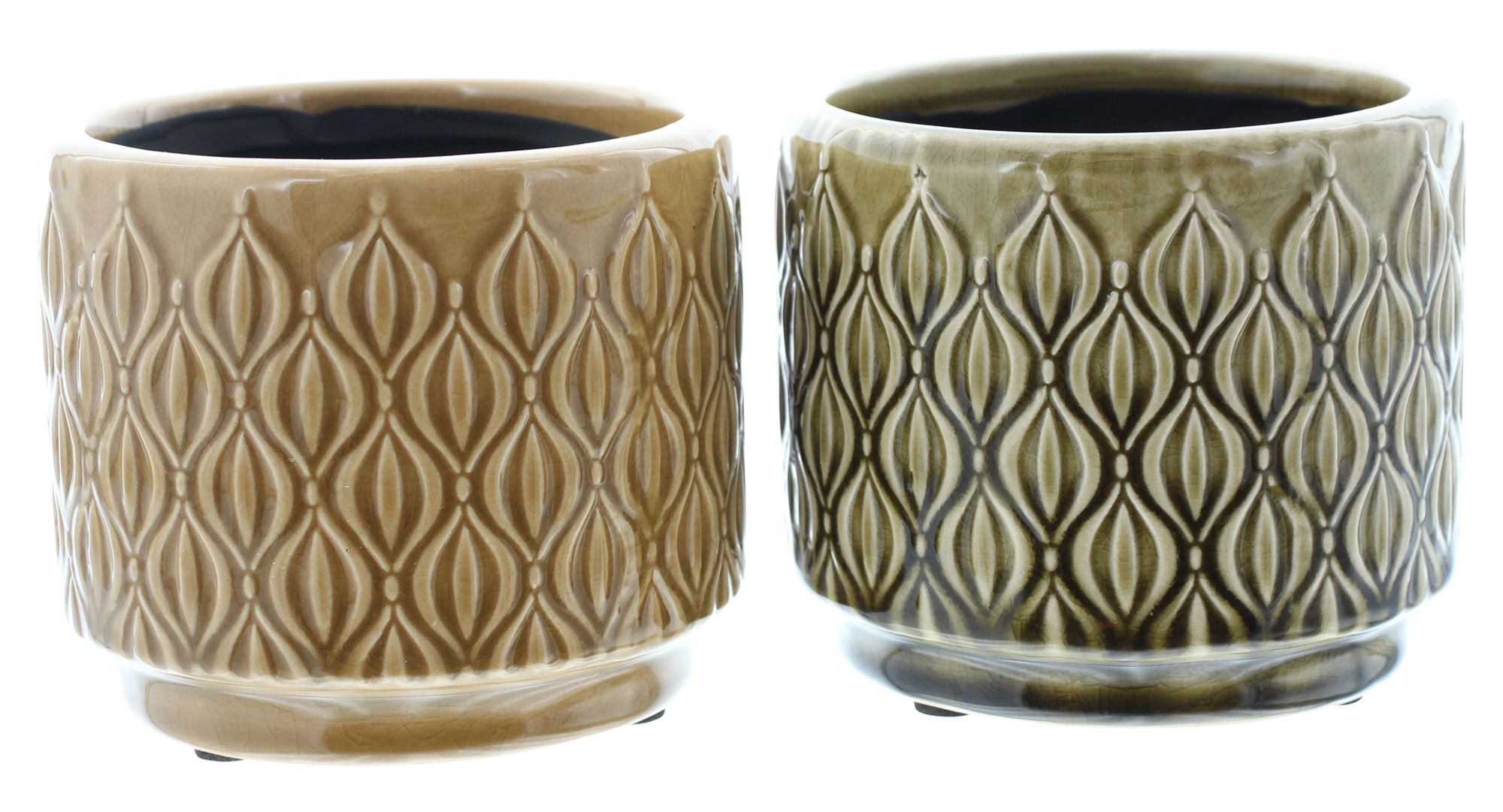 Acheter Lot de 2 pots de fleur "rétro"  dans la boutique en ligne de Frank Flechtwaren pour Pots de fleurs