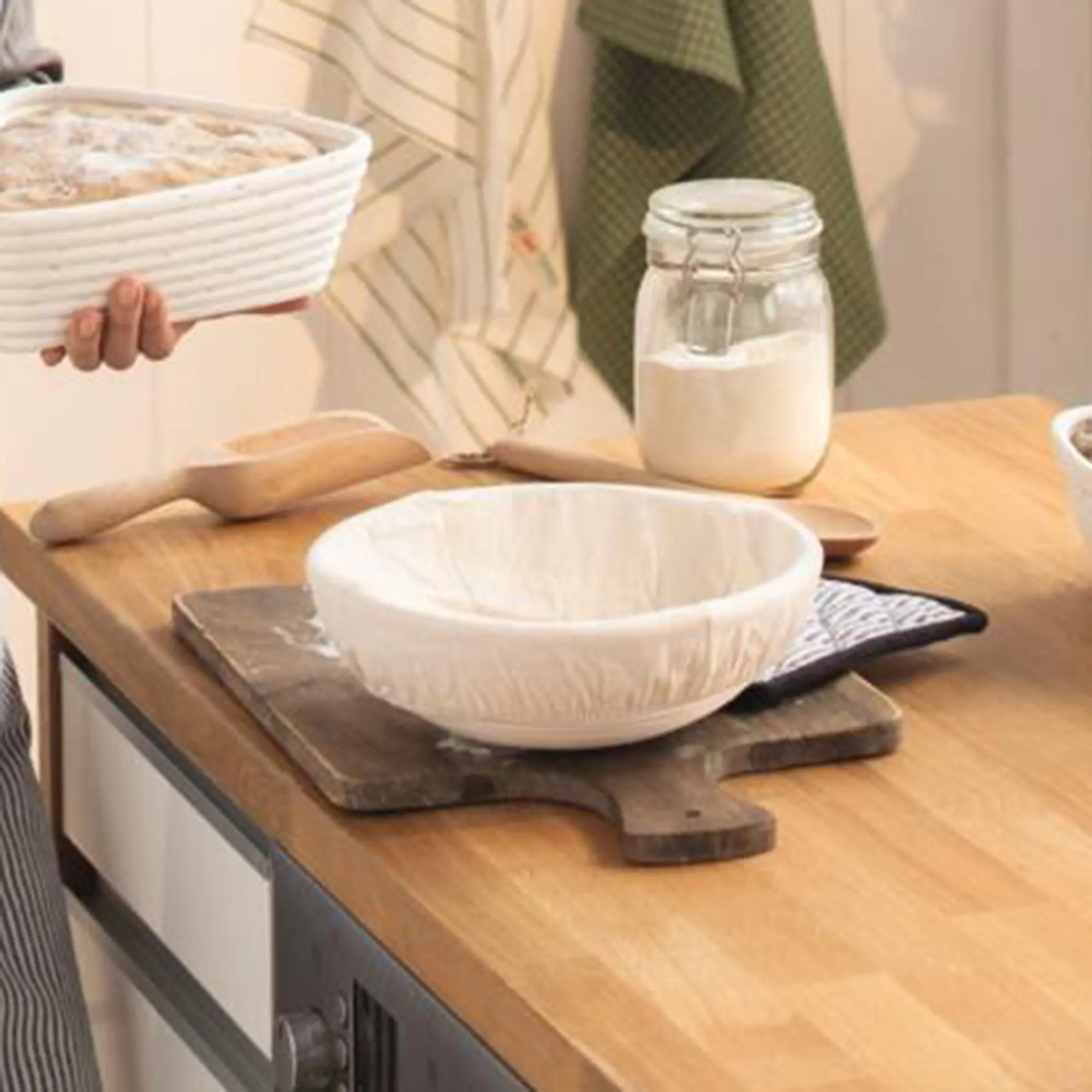 Acheter Banneton "rond" avec insert  dans la boutique en ligne de Frank Flechtwaren pour Cuisine