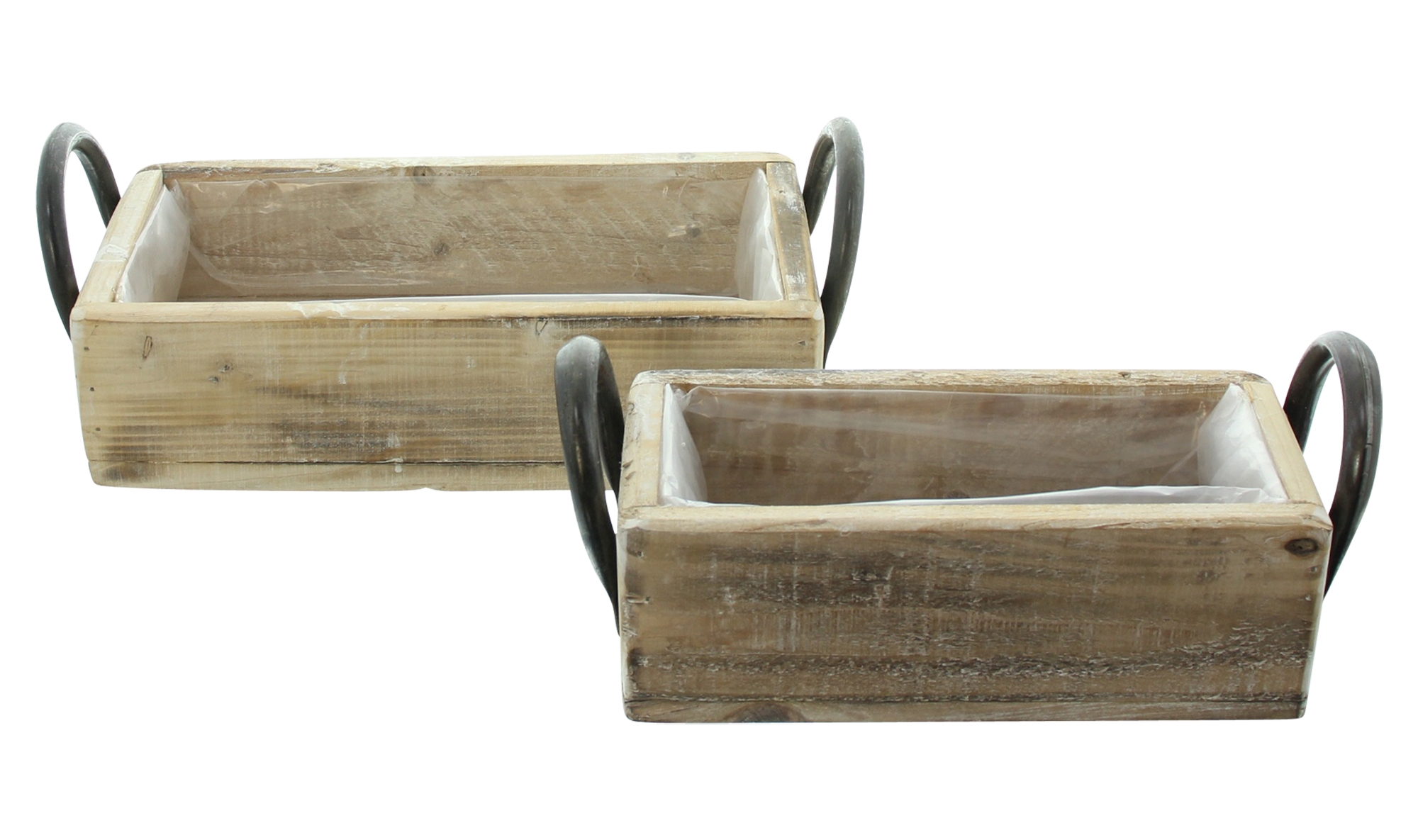 Acheter Lot de 2 caisses "poignées métalliques"  dans la boutique en ligne de Frank Flechtwaren pour Pâques