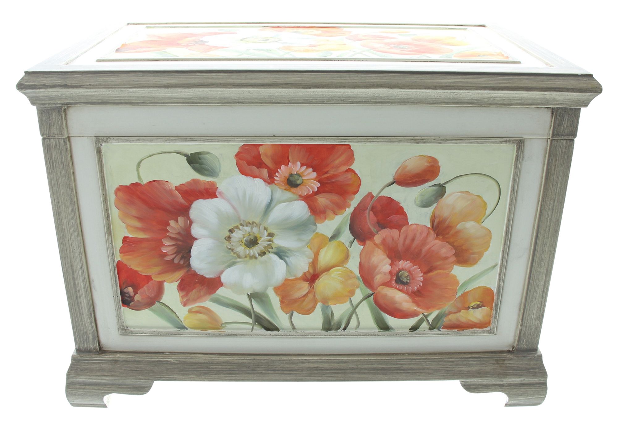 Acheter Coffre en bois "fleurs"  dans la boutique en ligne de Frank Flechtwaren pour Couloir