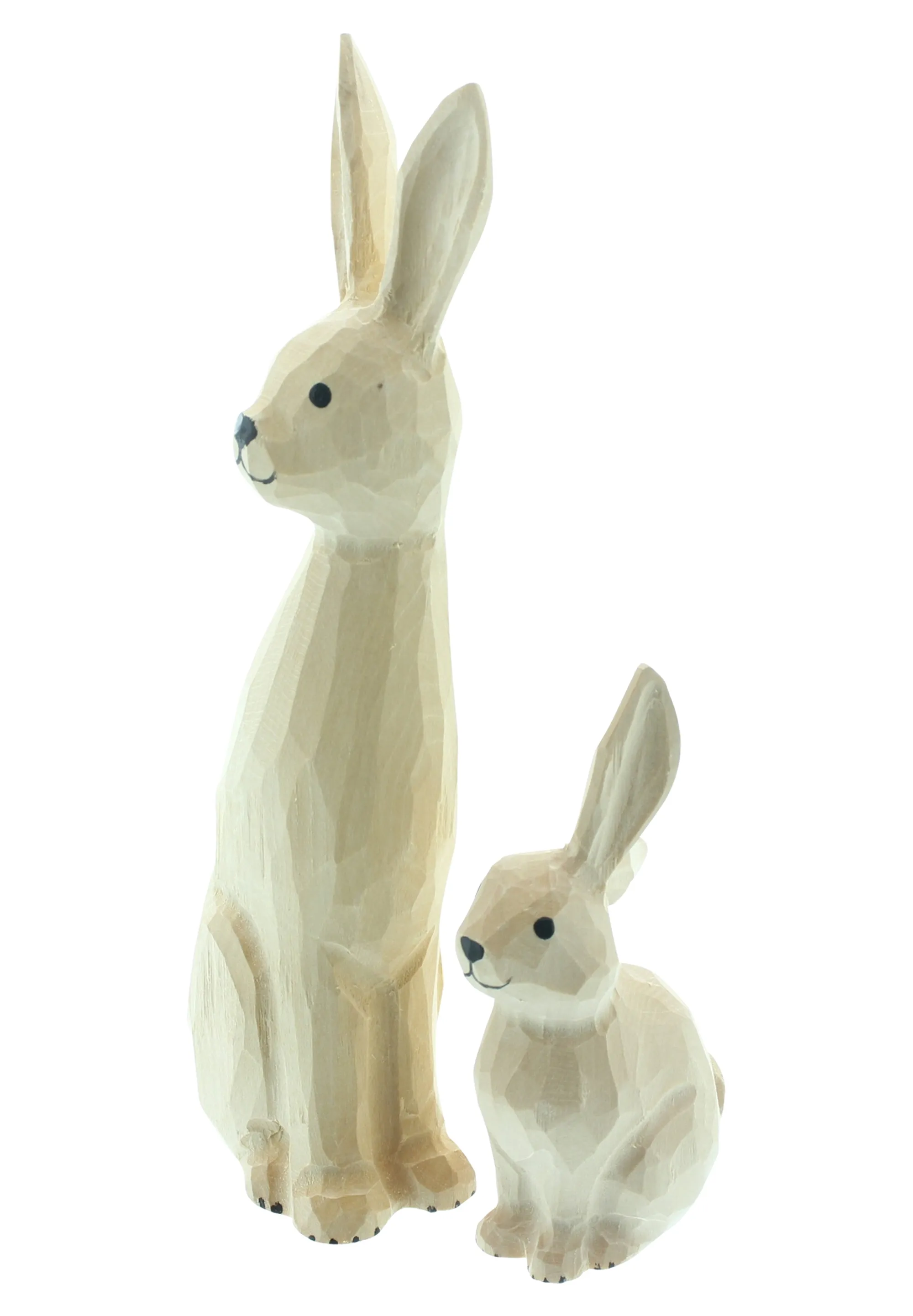 Acheter Lot de 2 figurunes "Lapine avec petit"  dans la boutique en ligne de Frank Flechtwaren pour Lapin &amp; co