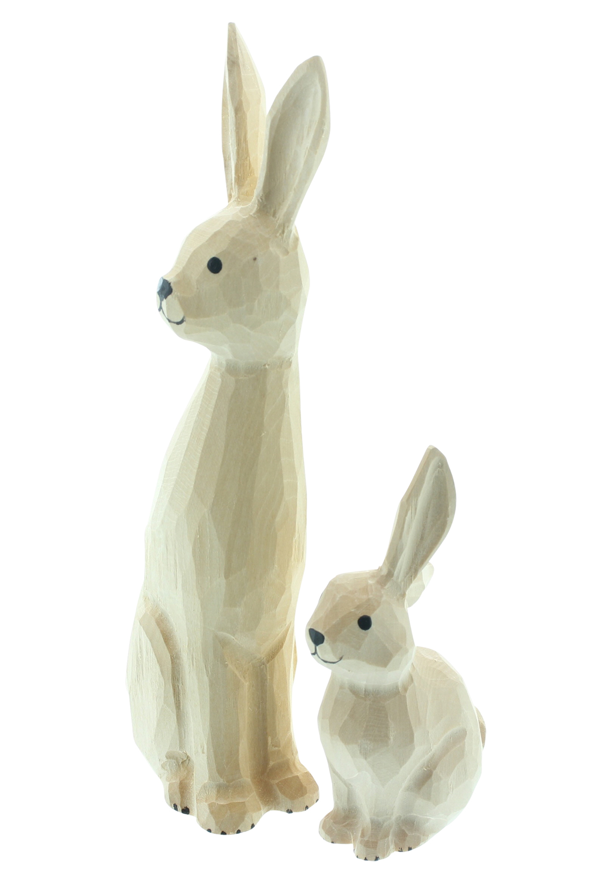 Acheter Lot de 2 figurunes "Lapine avec petit"  dans la boutique en ligne de Frank Flechtwaren pour Nouvel arrivage