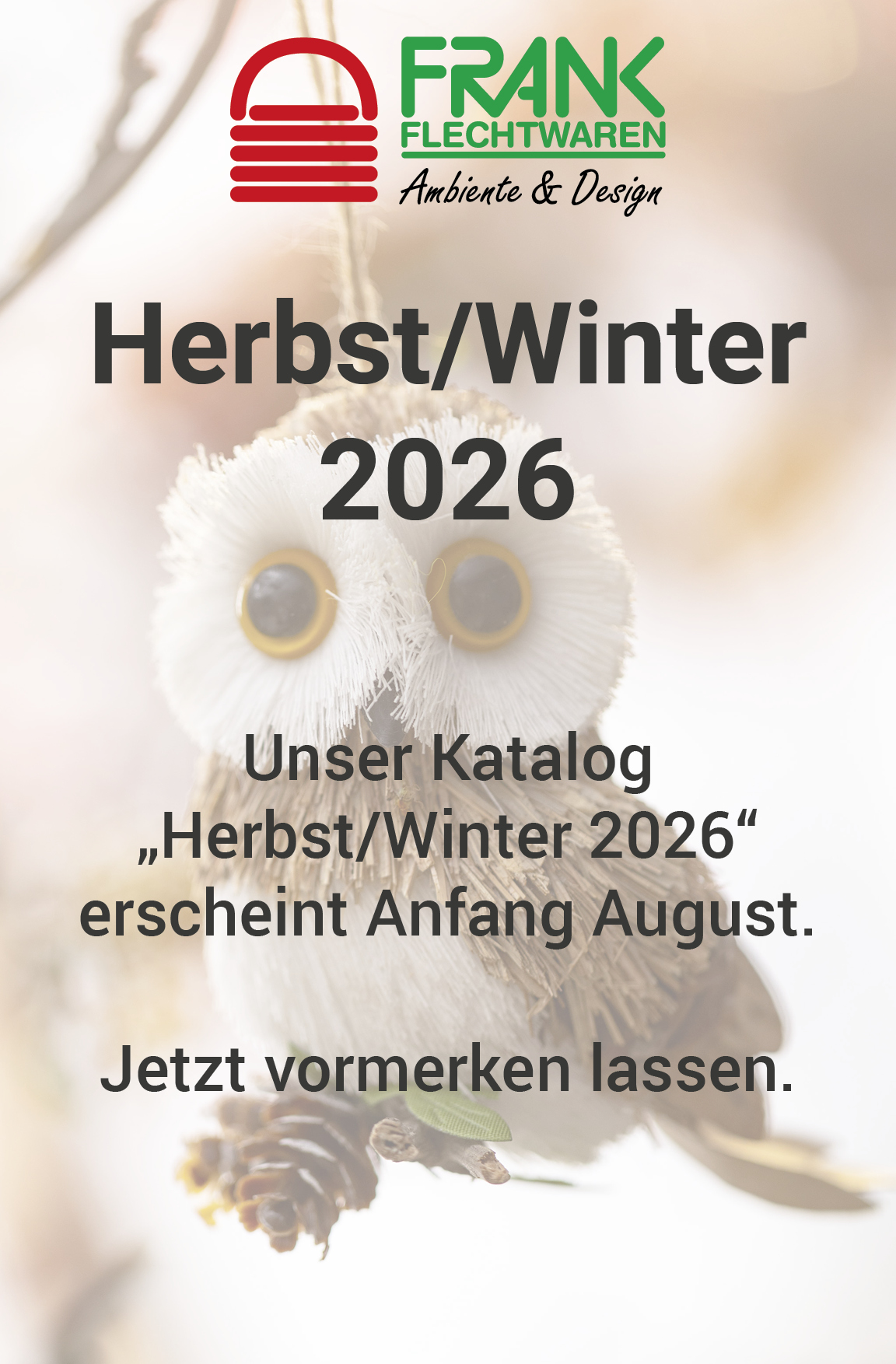Acheter Catalogue automne/Hiver  dans la boutique en ligne de Frank Flechtwaren