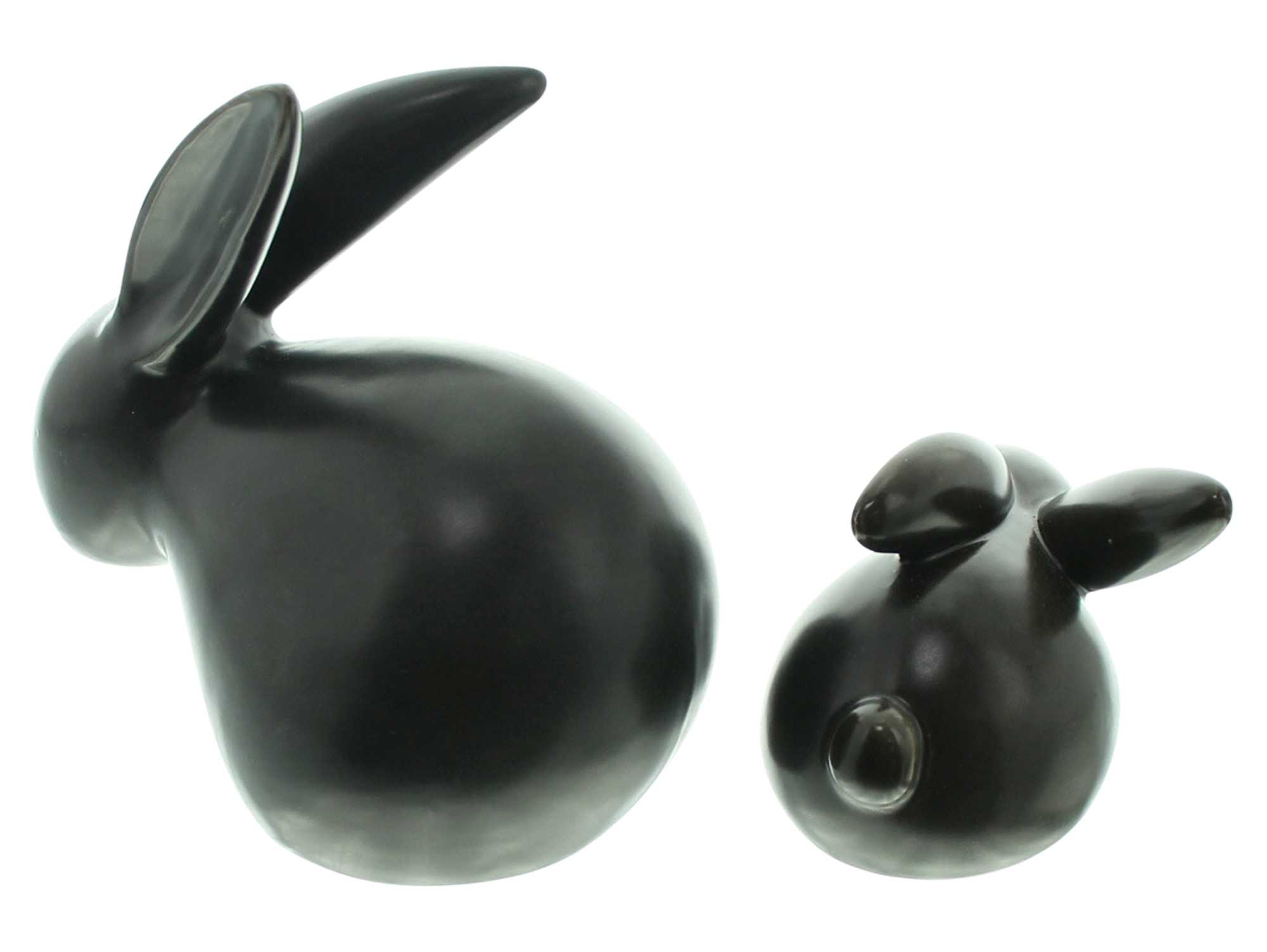 Acheter Lot de 2 lapins "Black"  dans la boutique en ligne de Frank Flechtwaren pour Pâques