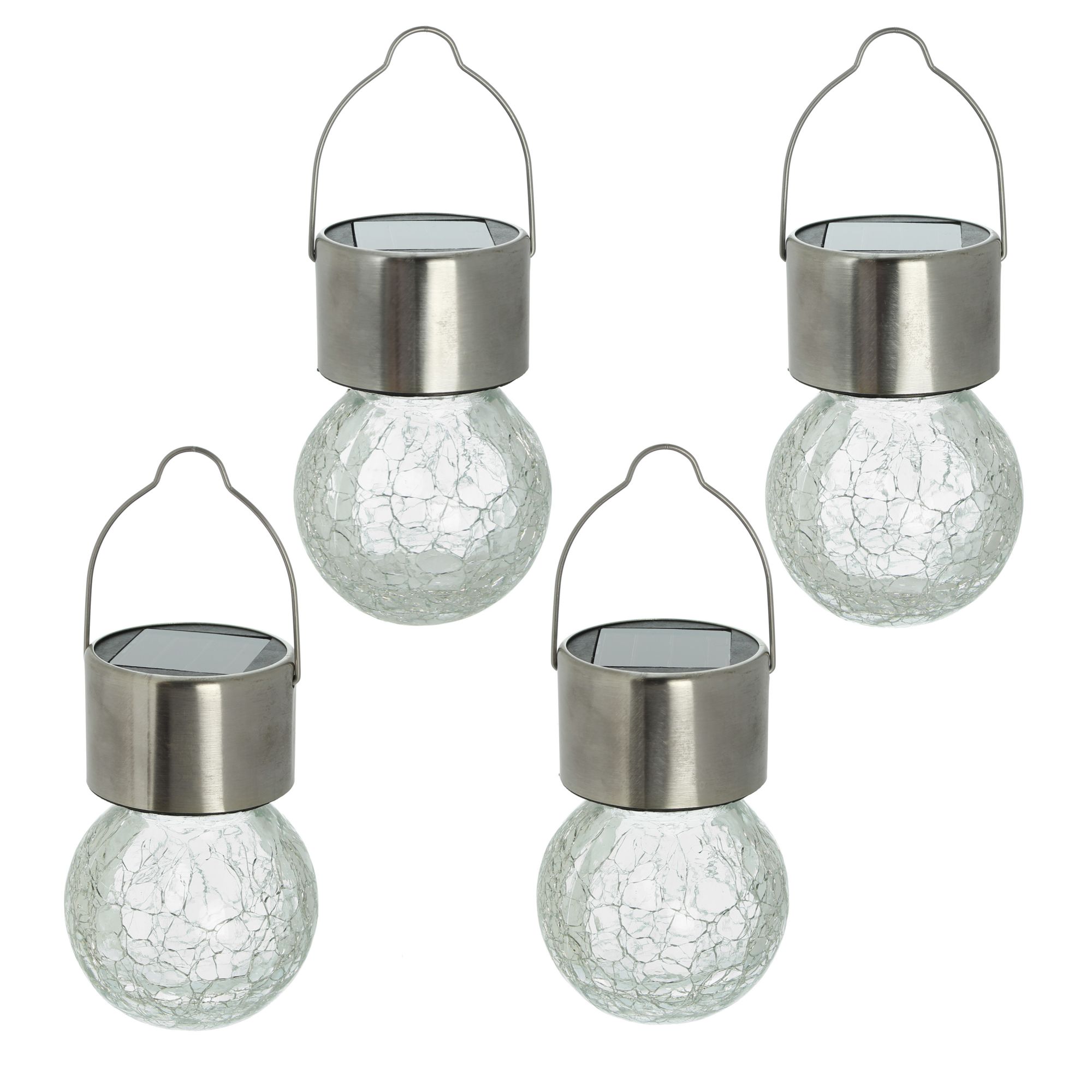 Acheter Lot de 4 lampes solaires LED "cristal"  dans la boutique en ligne de Frank Flechtwaren pour Luminaires de jardin