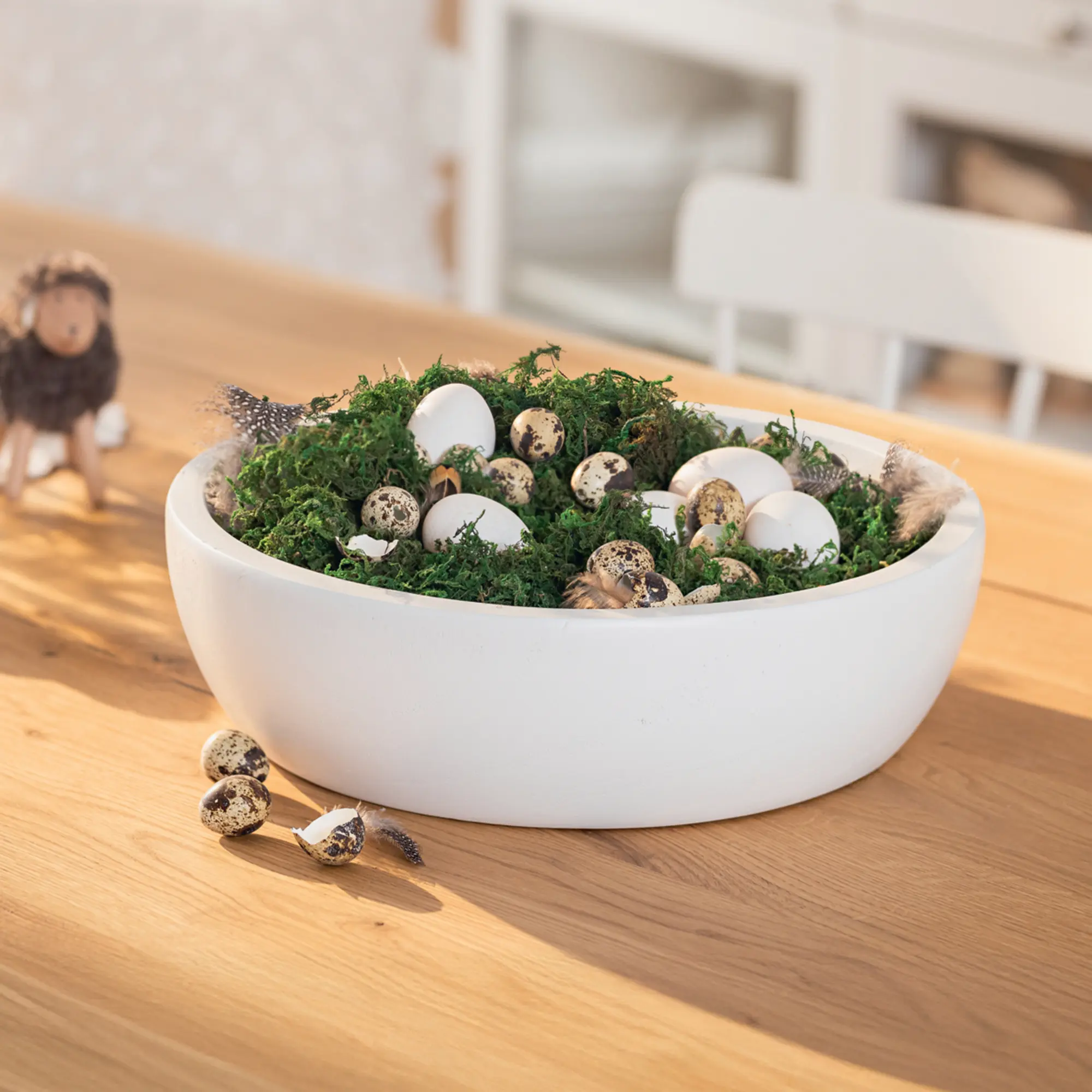 Acheter Coupe décorative "White"  dans la boutique en ligne de Frank Flechtwaren pour Bols décoratifs