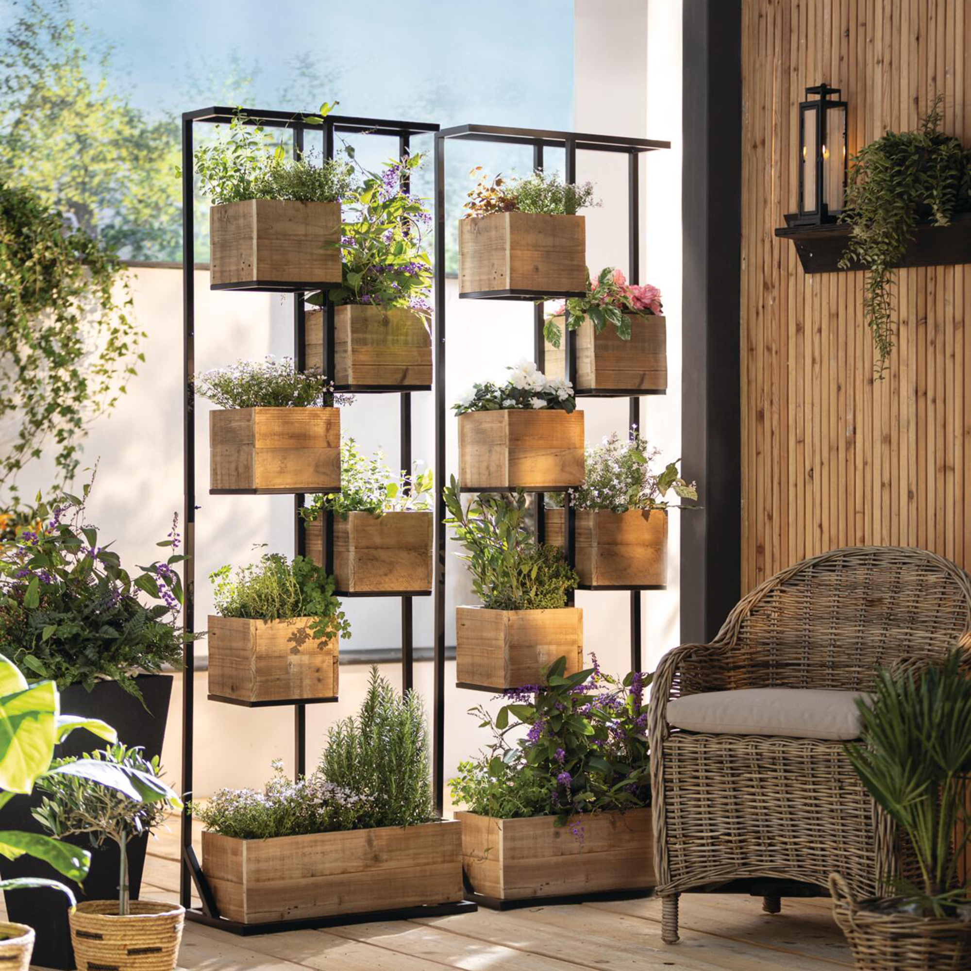Acheter Étagère à plantes Recycling Wood"  dans la boutique en ligne de Frank Flechtwaren