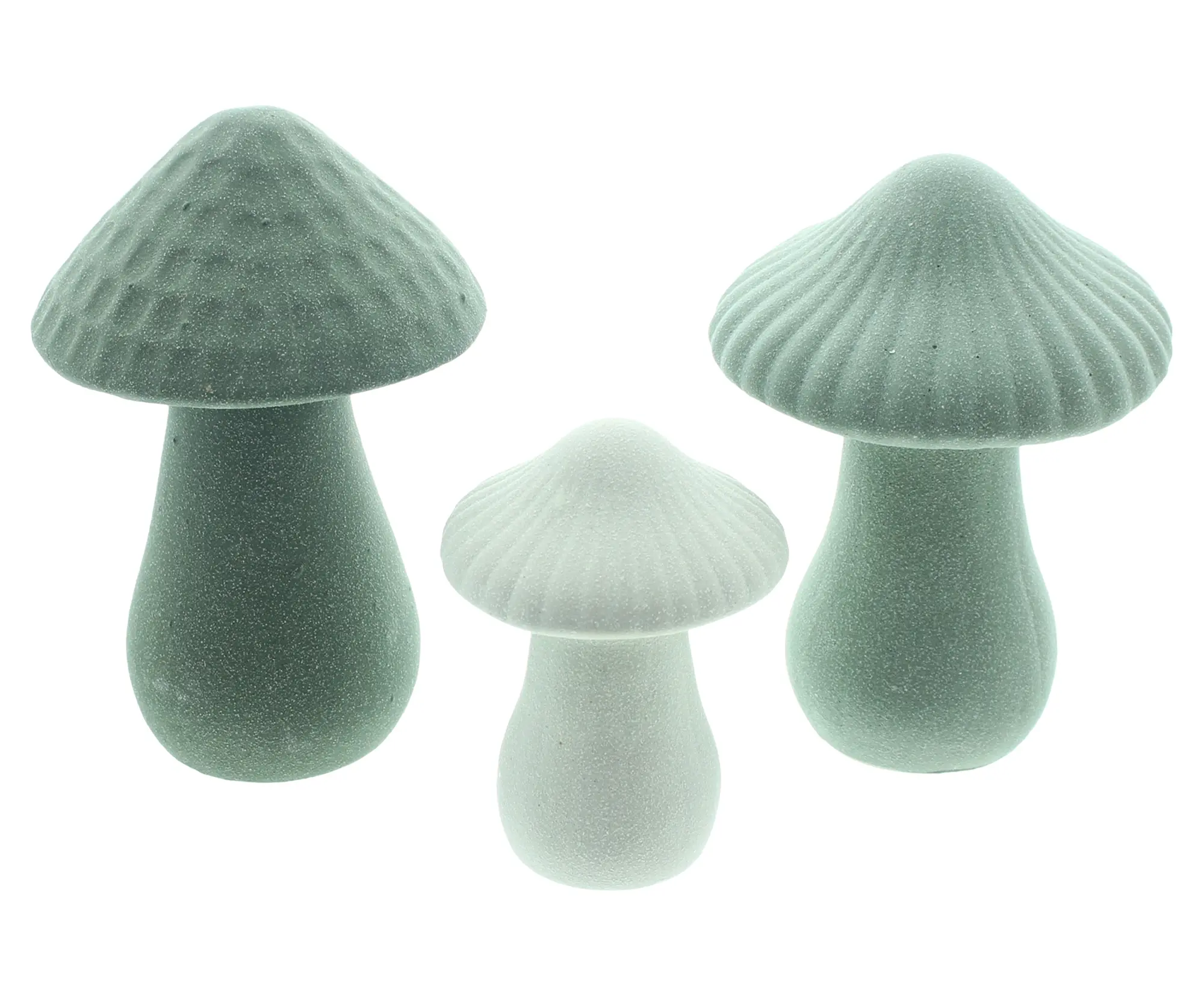 Acheter Lot de 3 champignons "vert"  dans la boutique en ligne de Frank Flechtwaren pour Champignons