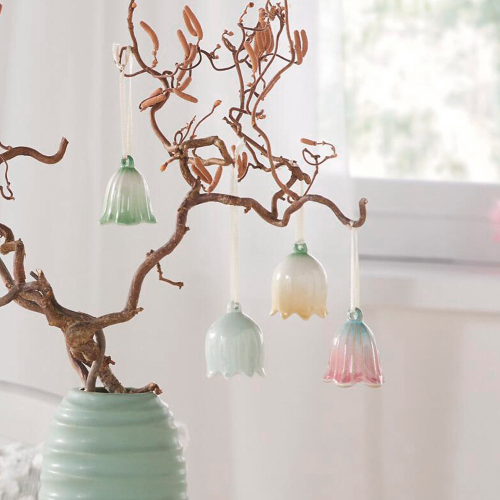 Acheter Lot de 8 suspensions "glochette fleur"  dans la boutique en ligne de Frank Flechtwaren