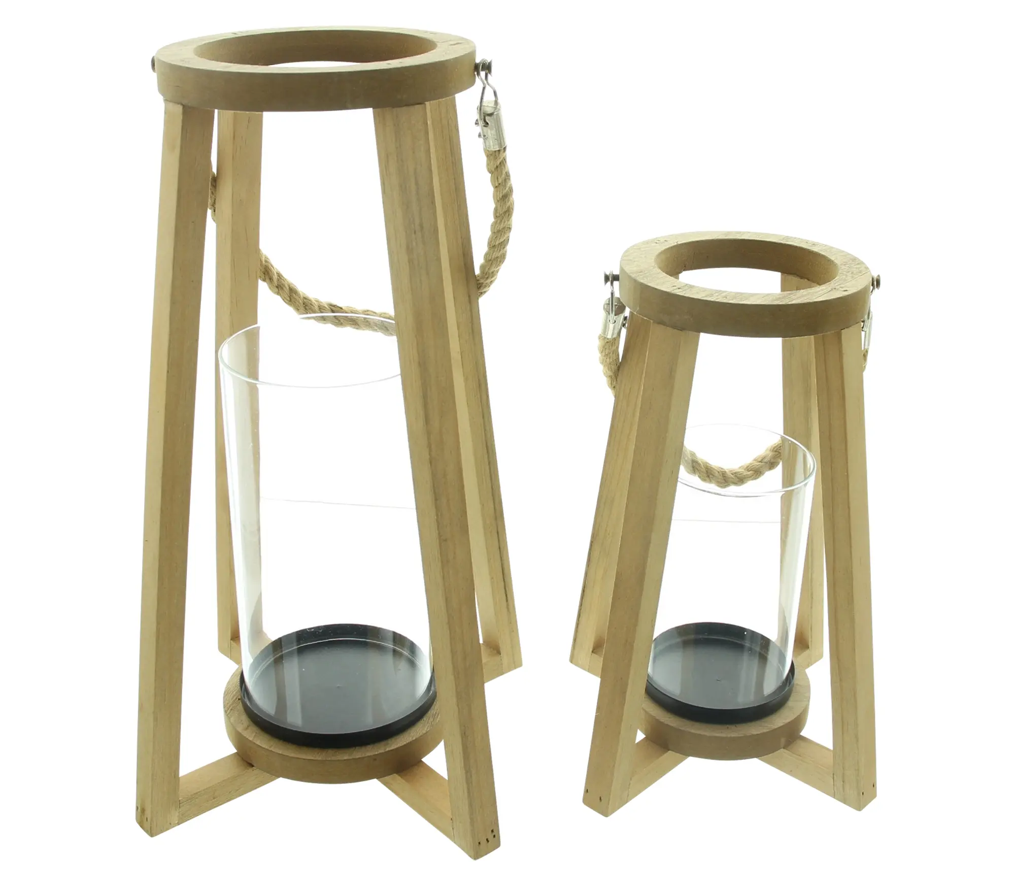 Acheter Lot de 2 lanternes "conique"  dans la boutique en ligne de Frank Flechtwaren pour Lanternes
