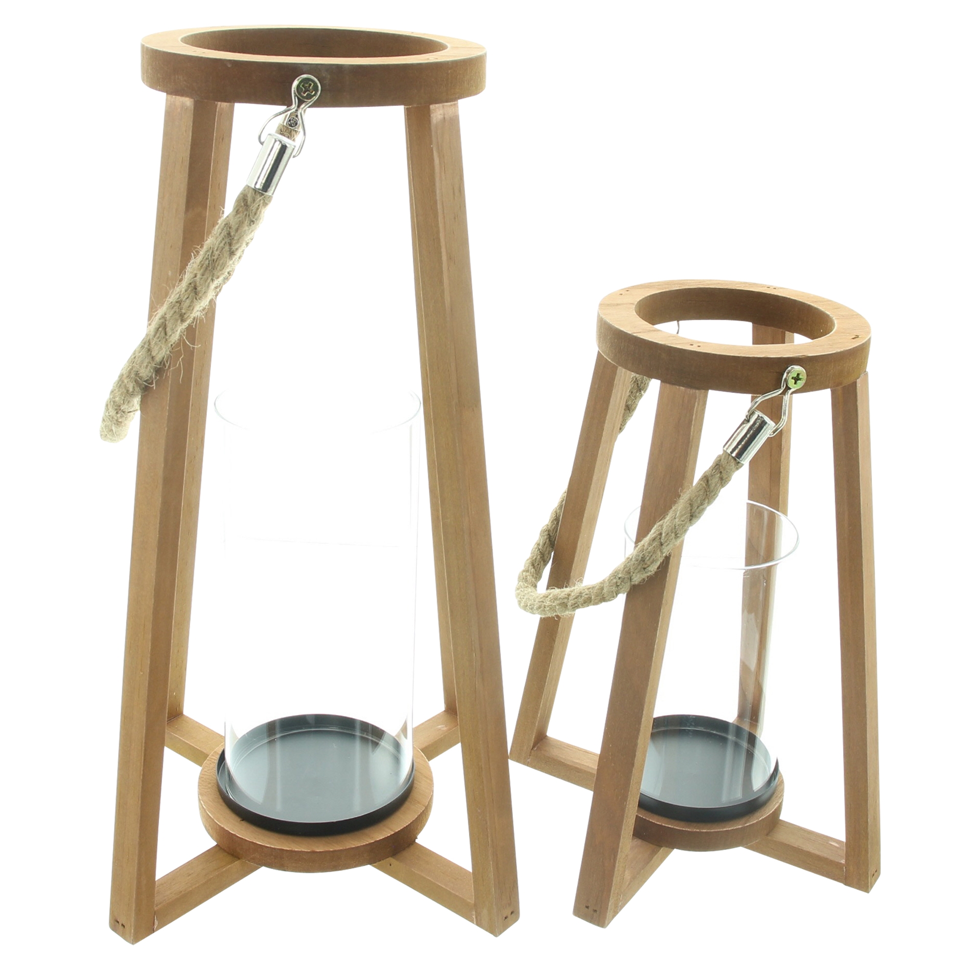 Acheter Lot de 2 lanternes "conique"  dans la boutique en ligne de Frank Flechtwaren pour Lanternes