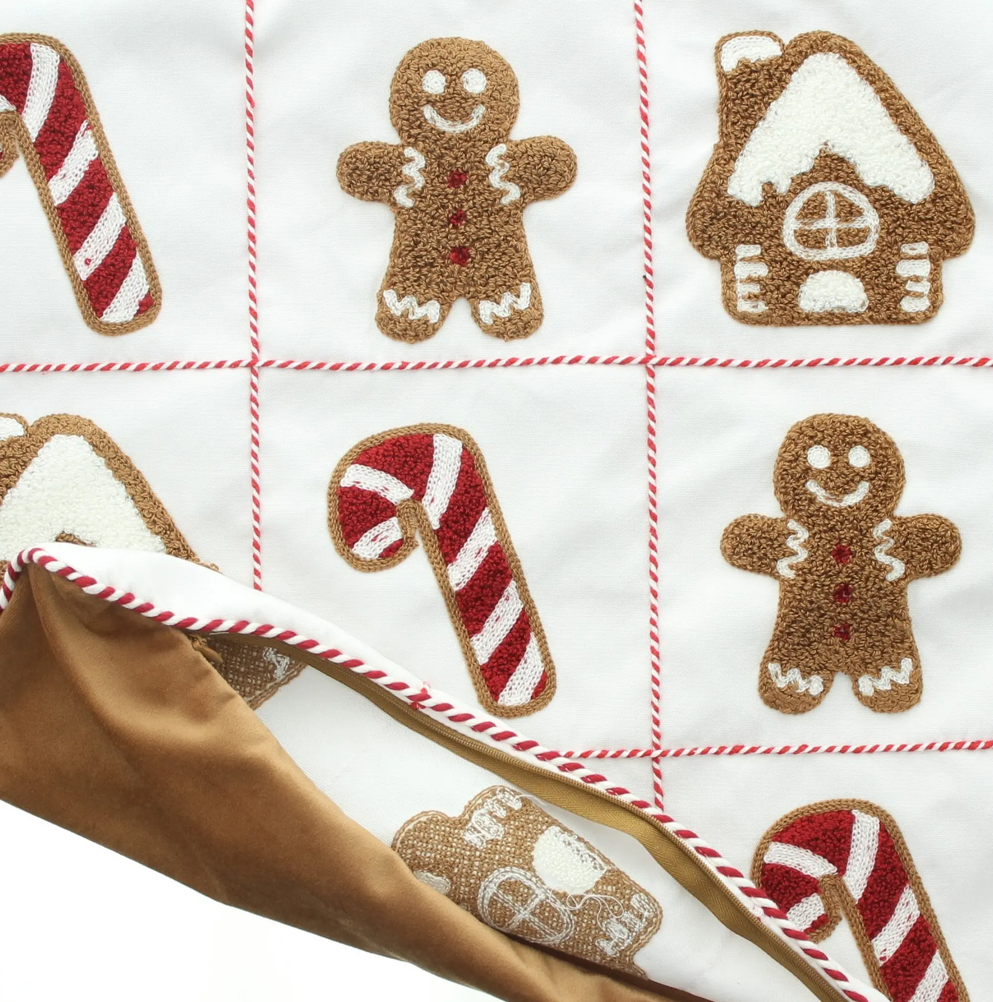 Acheter Housse de coussin "pain d'épices XXO"  dans la boutique en ligne de Frank Flechtwaren
