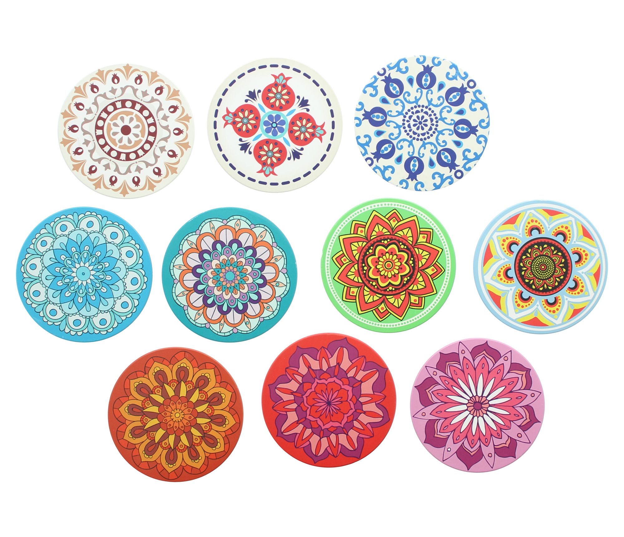 Acheter Lot de 10 dessous de verre "mandala" dans la boutique en ligne de Frank Flechtwaren pour Cuisine Acheter Lot de 10 dessous de verre "mandala" dans la boutique en ligne de Frank Flechtwaren pour Cuisine