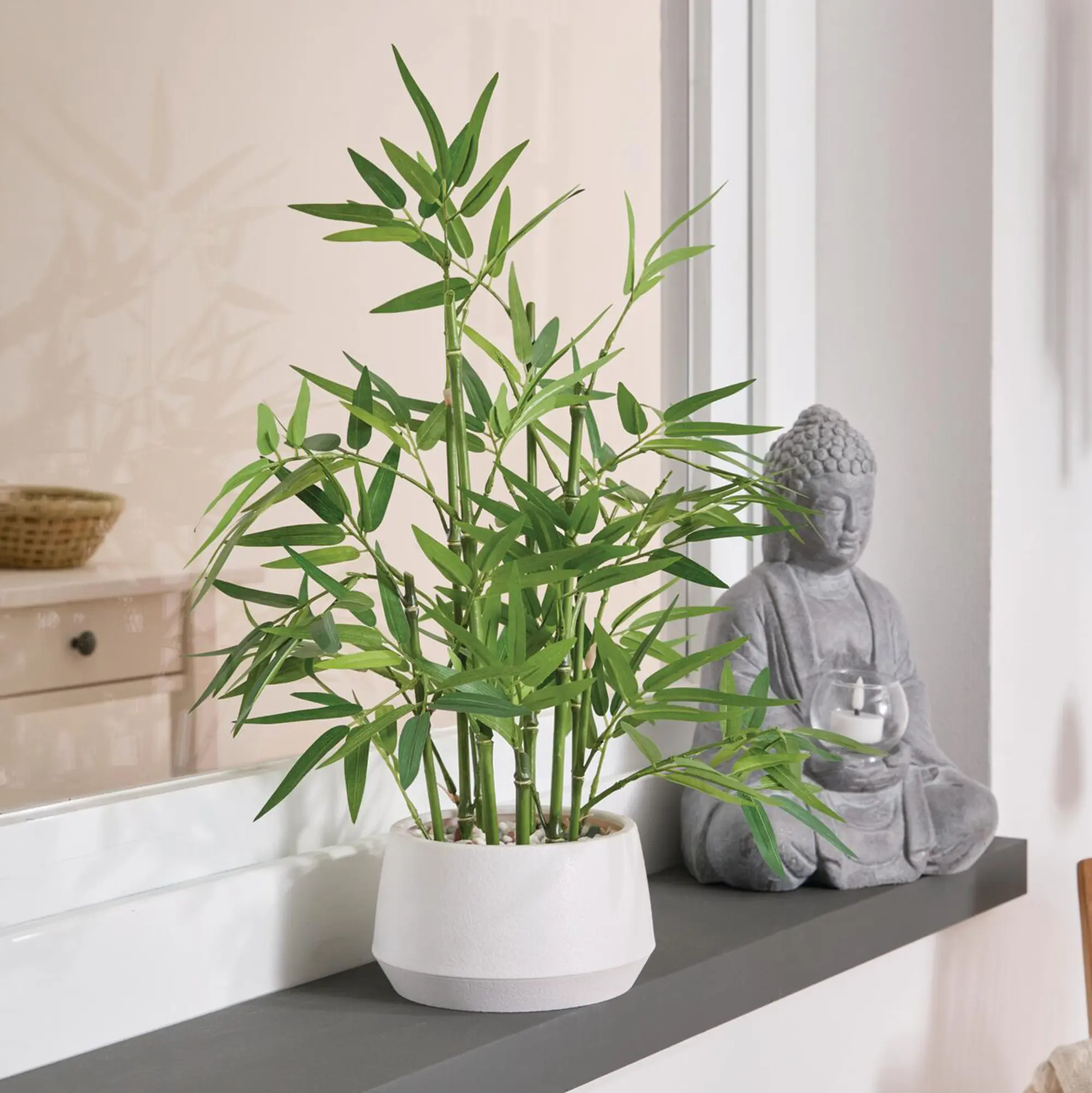 Acheter Plante artificielle "Bambou" avec pot  dans la boutique en ligne de Frank Flechtwaren