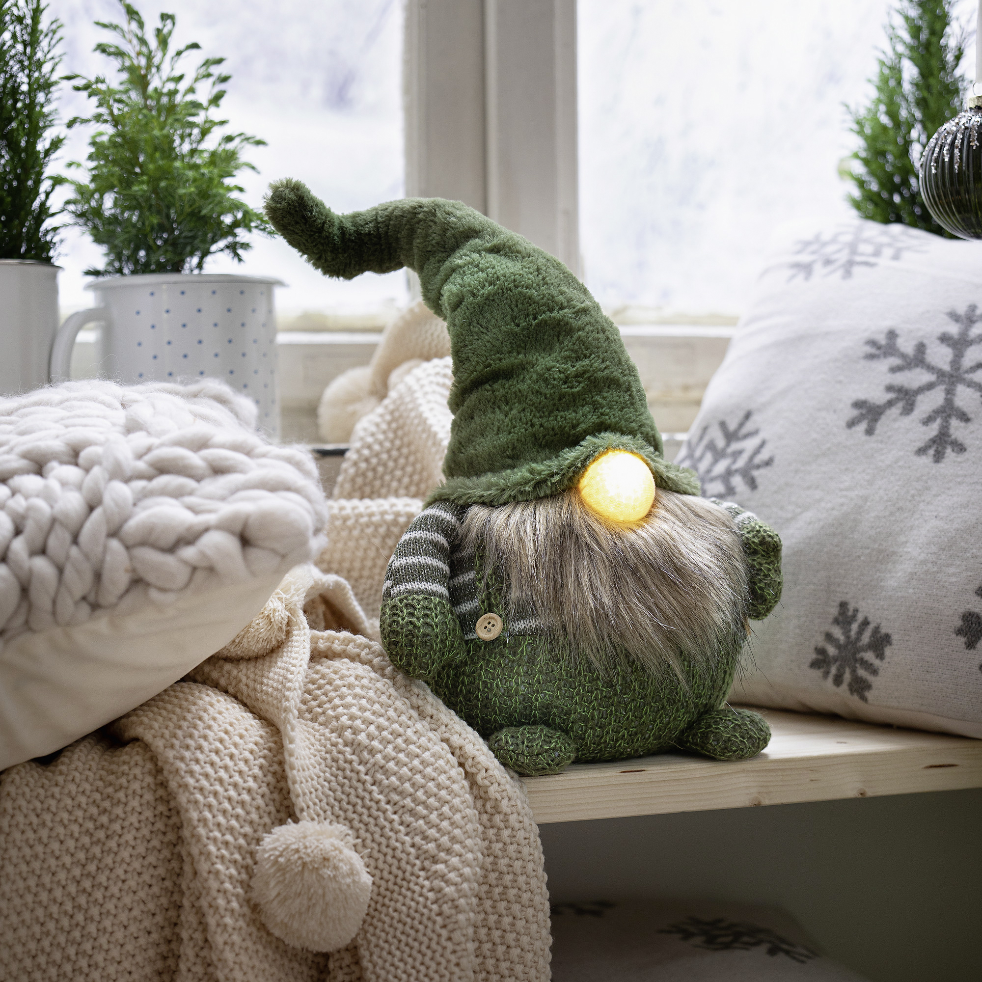 Acheter Lutin LED "vert"  dans la boutique en ligne de Frank Flechtwaren pour Automne