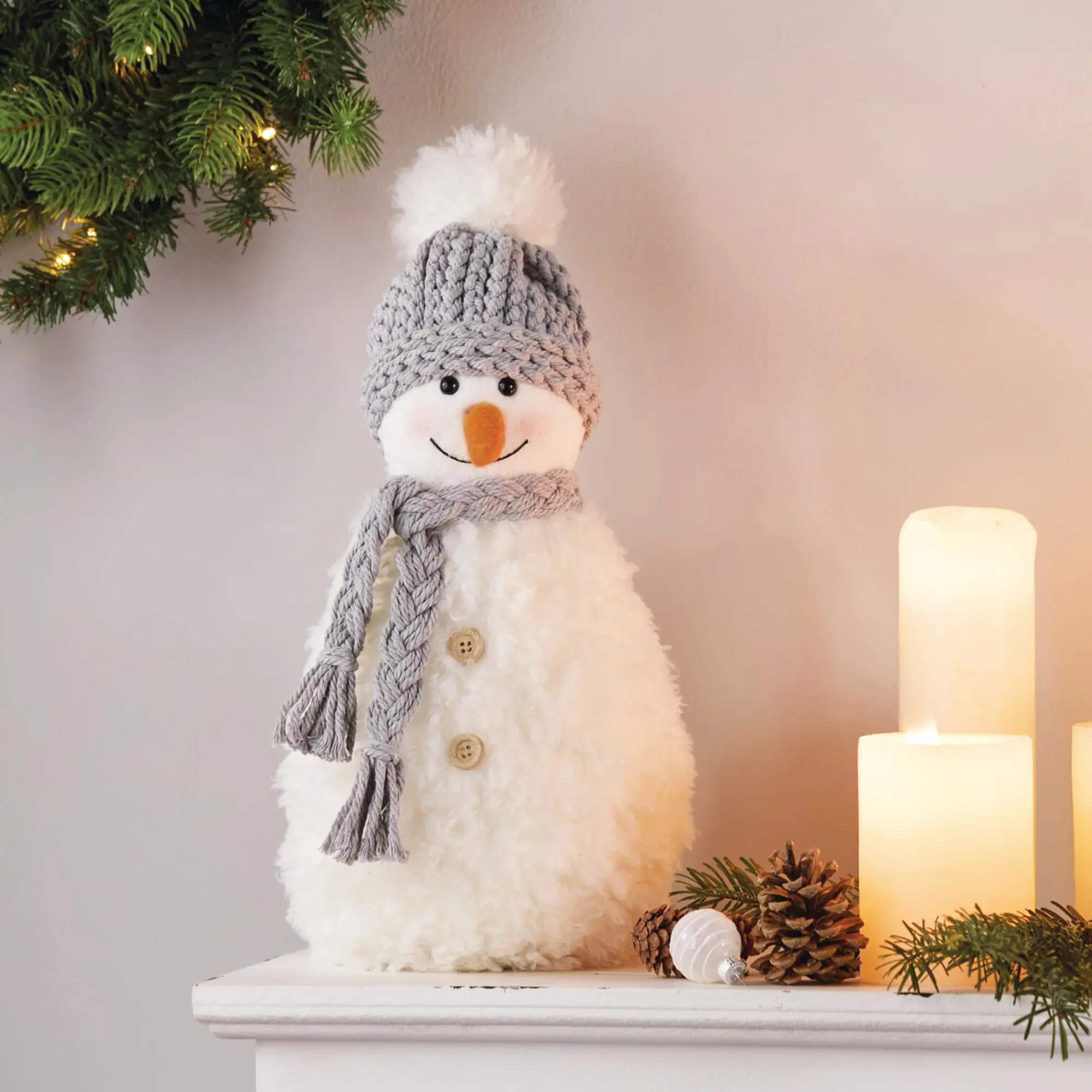 Acheter Bonhomme de neige décoratif « Fluffy »  dans la boutique en ligne de Frank Flechtwaren
