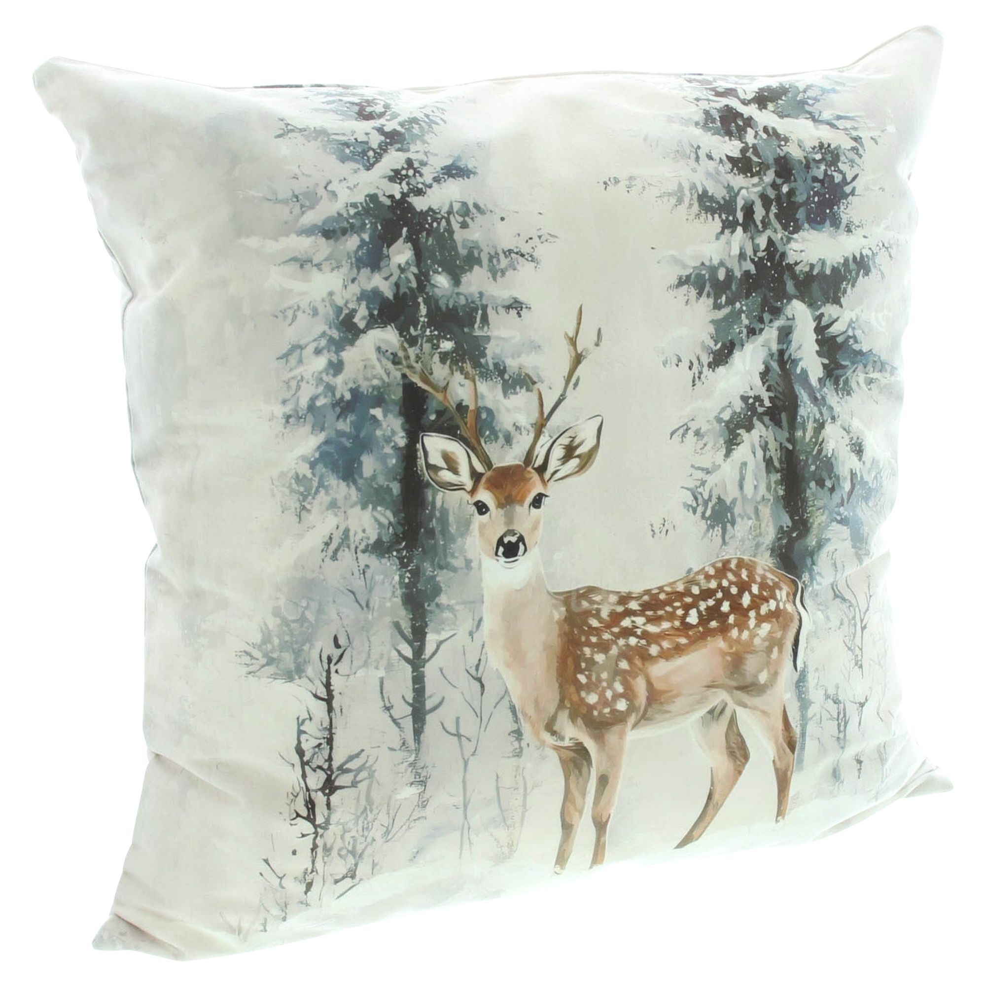 Acheter Housse de coussin « Cerf d'hiver »  dans la boutique en ligne de Frank Flechtwaren pour Coussins &amp; remplissages