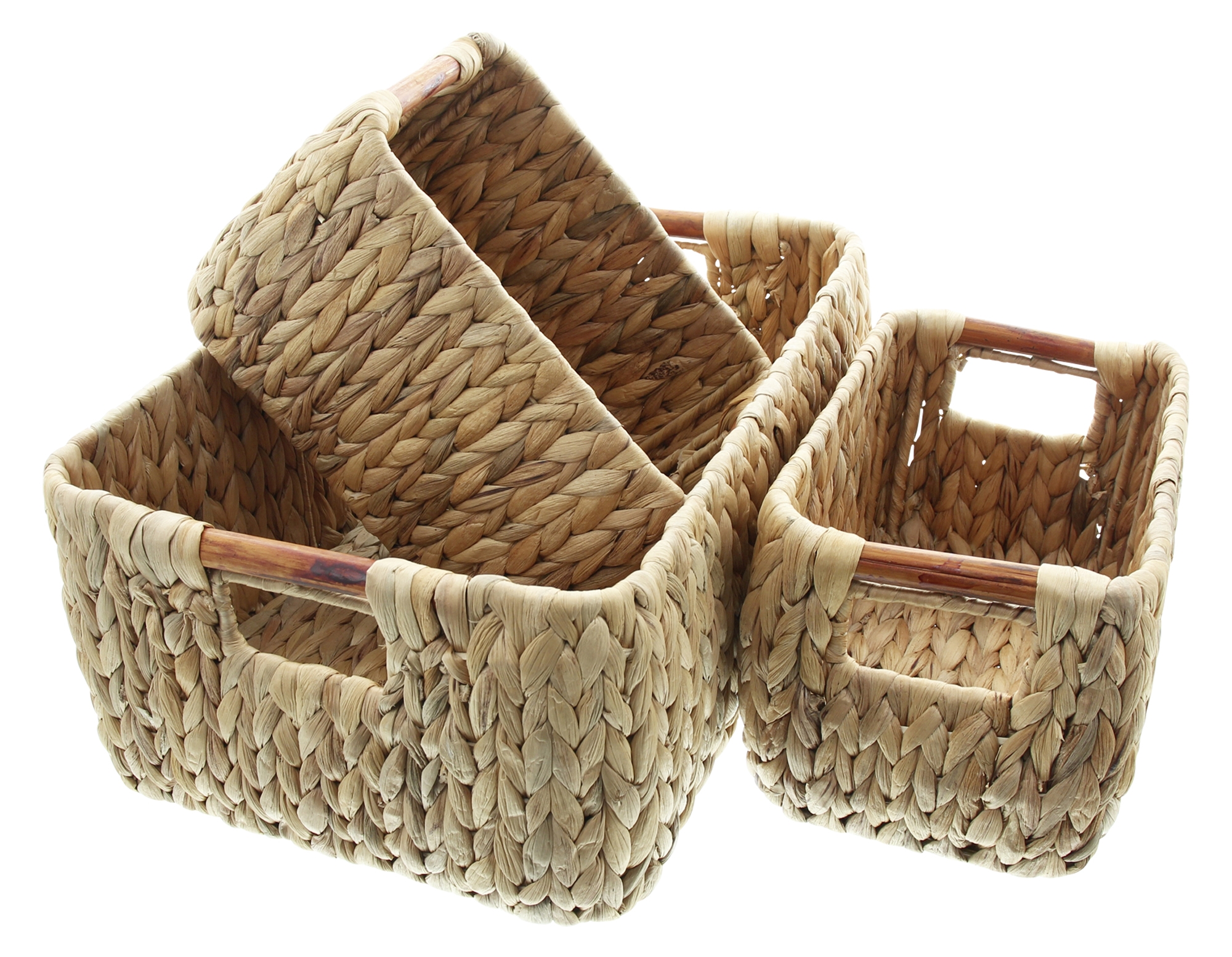 Acheter Set de rangement "jacinthe d'eau", 3 pcs. dans la boutique en ligne de Frank Flechtwaren pour Paniers de remplissage & universels Acheter Set de rangement "jacinthe d'eau", 3 pcs. dans la boutique en ligne de Frank Flechtwaren pour Paniers de remplissage & universels