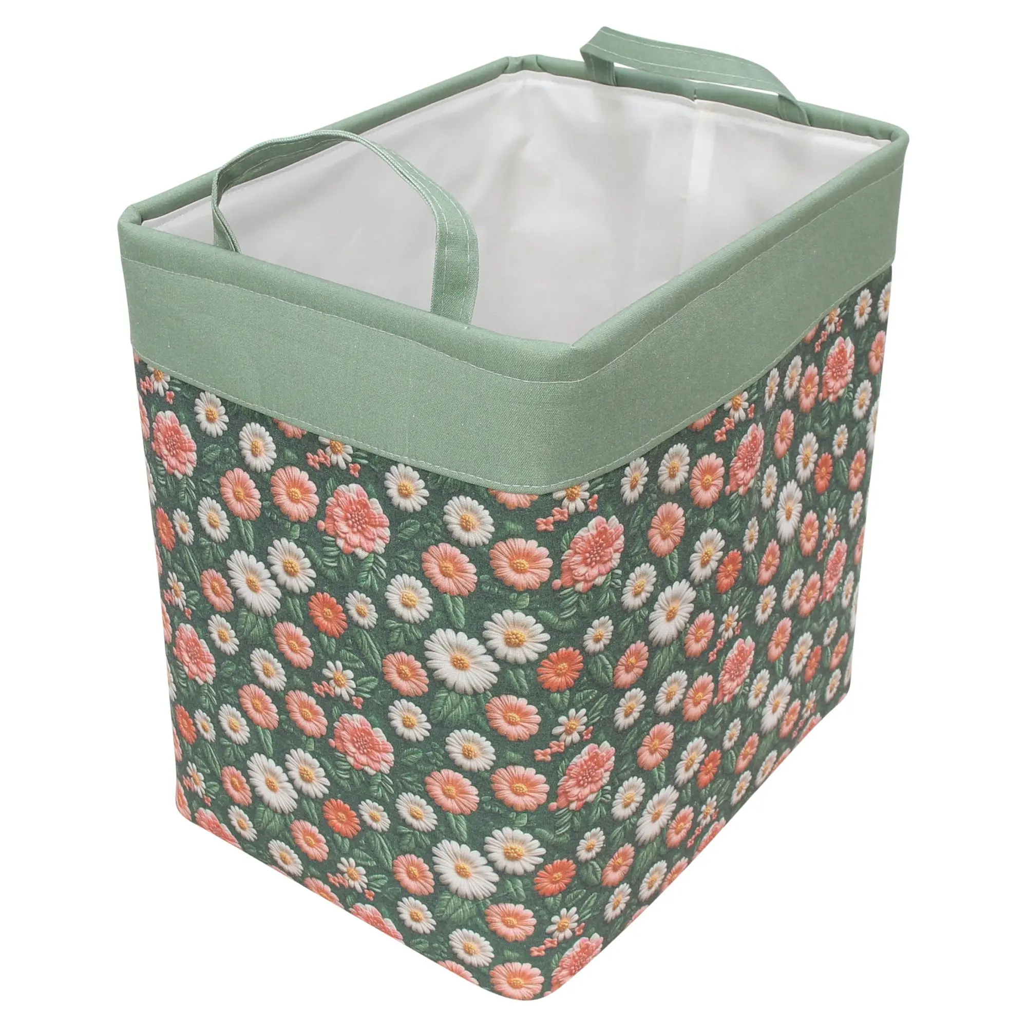 Acheter Panier en tissu "Fleurs", GM  dans la boutique en ligne de Frank Flechtwaren pour Balcon
