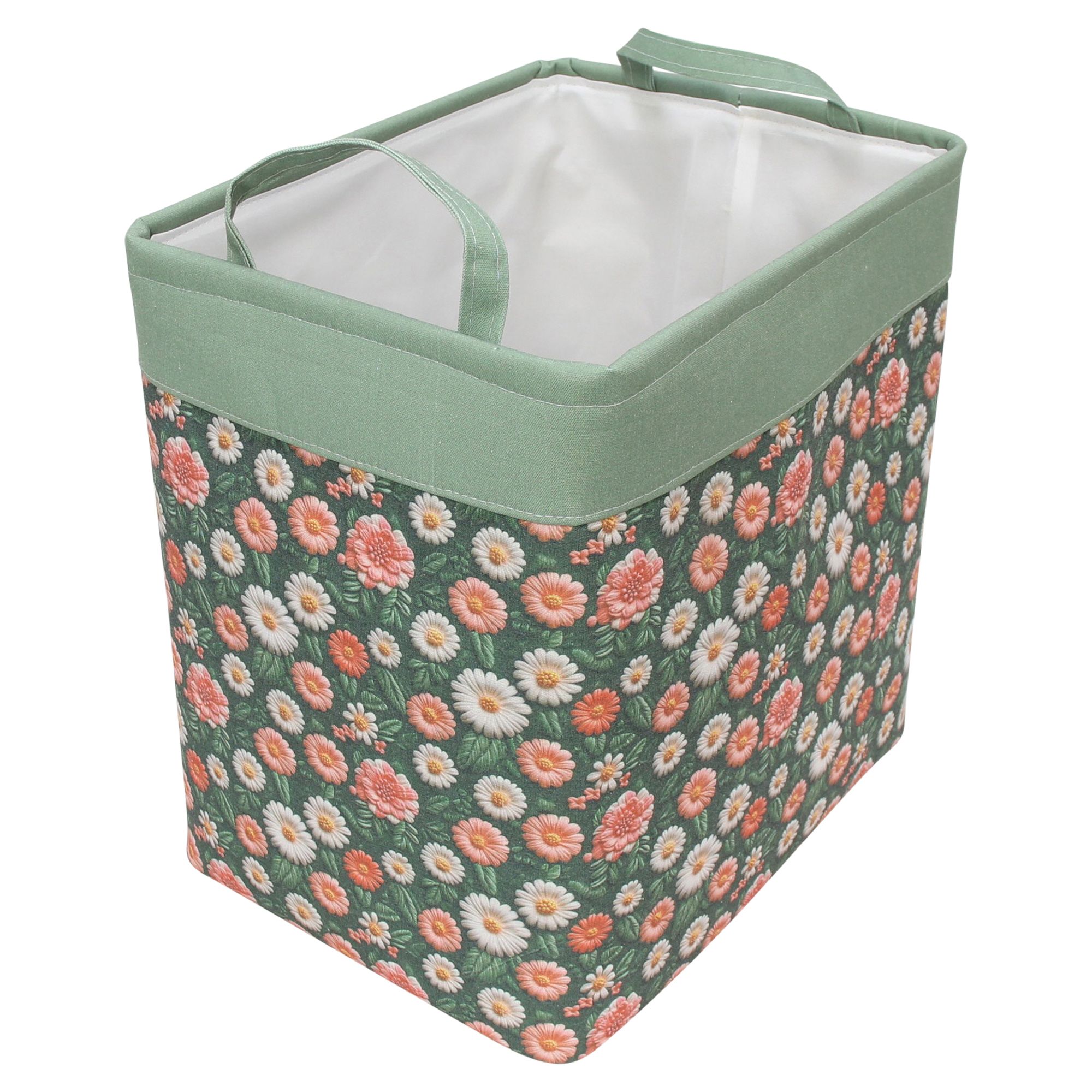 Acheter Panier en tissu "Fleurs", GM  dans la boutique en ligne de Frank Flechtwaren pour Nouvel arrivage