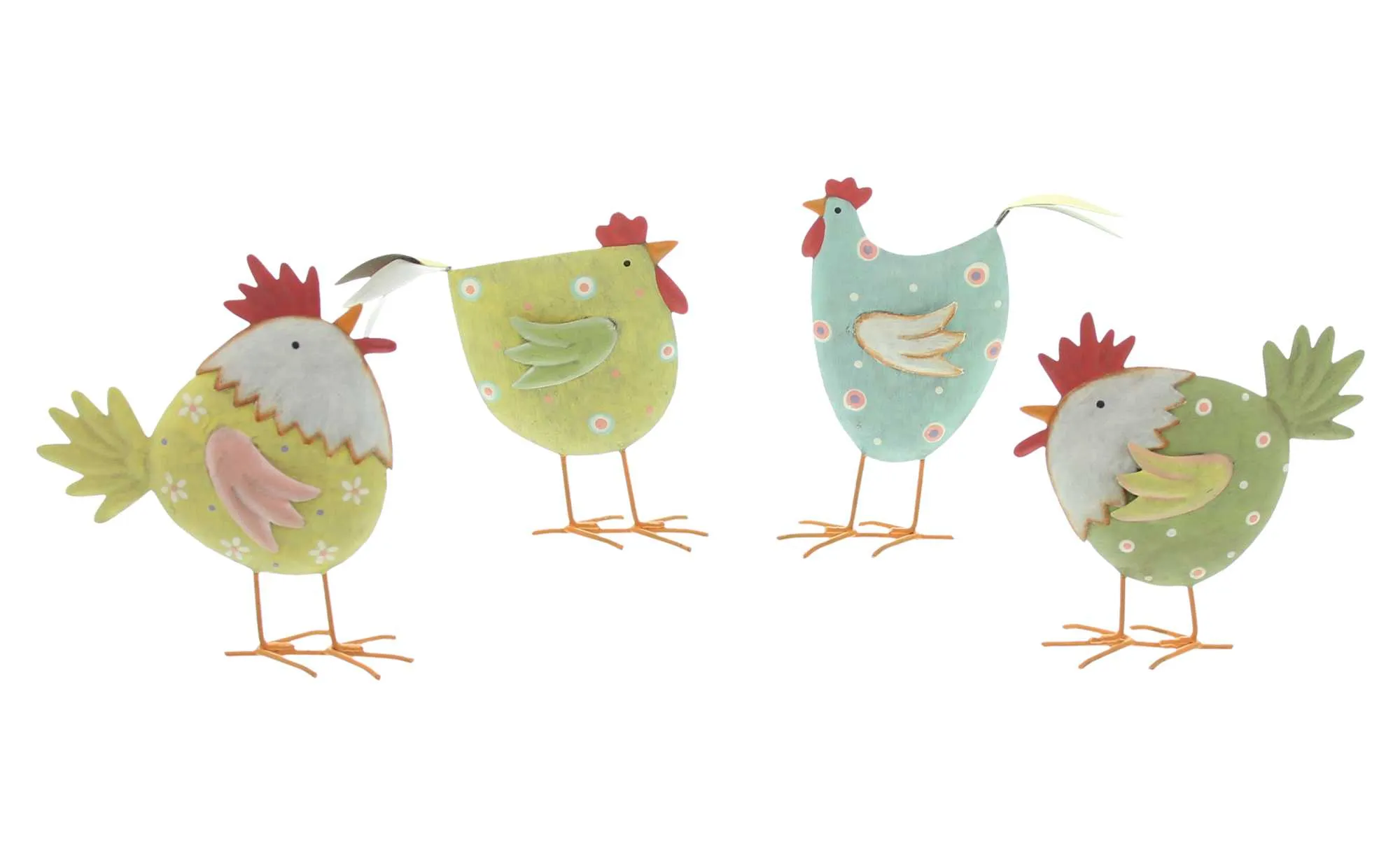 Acheter Bande de poules couleurs vives", 4 pcs.  dans la boutique en ligne de Frank Flechtwaren pour Lapin &amp; co