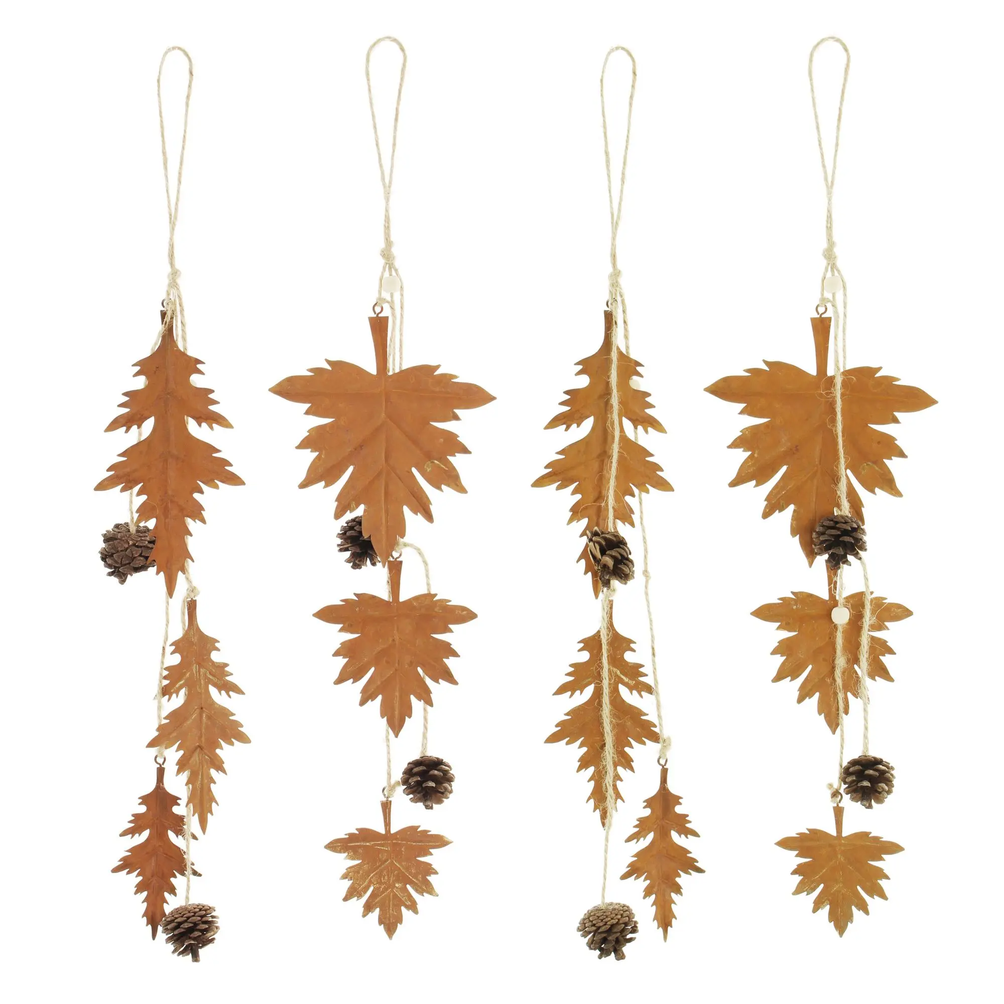 Acheter Lot de 4 suspensions métal "feuilles d'automne" dans la boutique en ligne de Frank Flechtwaren pour Suspensions décoratives Acheter Lot de 4 suspensions métal "feuilles d'automne" dans la boutique en ligne de Frank Flechtwaren pour Suspensions décoratives