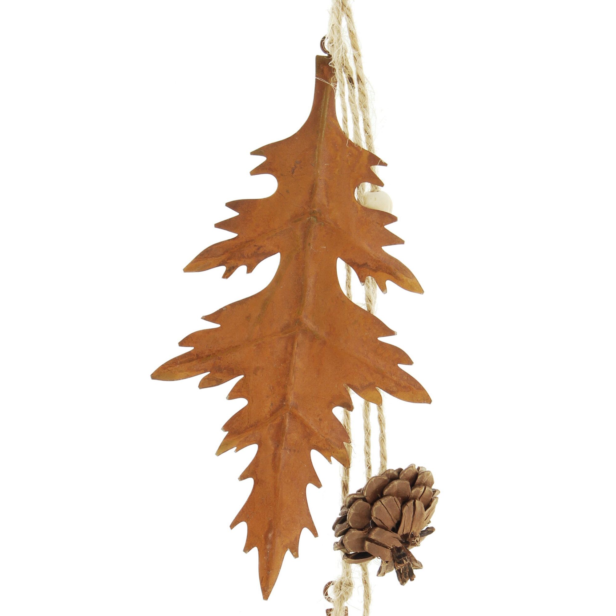 Acheter Lot de 4 suspensions métal "feuilles d'automne"  dans la boutique en ligne de Frank Flechtwaren pour Automne