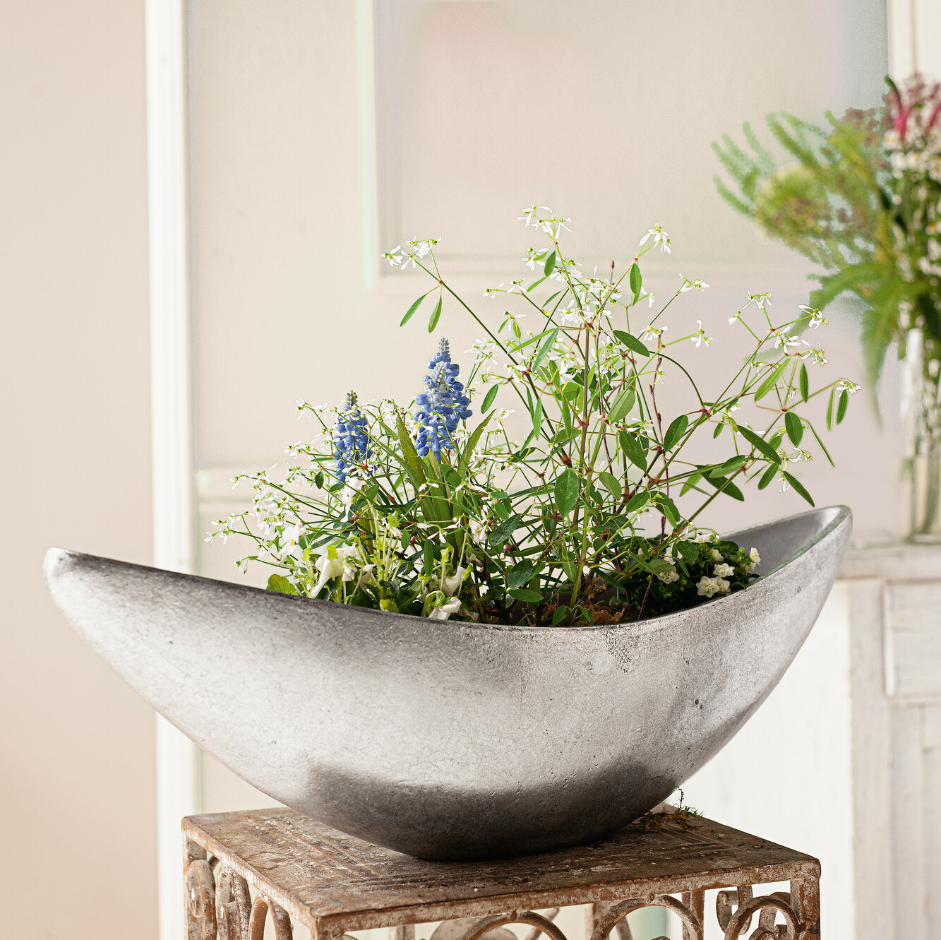 Acheter Coupe à plantes "argentée" dans la boutique en ligne de Frank Flechtwaren pour Pâques Acheter Coupe à plantes "argentée" dans la boutique en ligne de Frank Flechtwaren pour Pâques