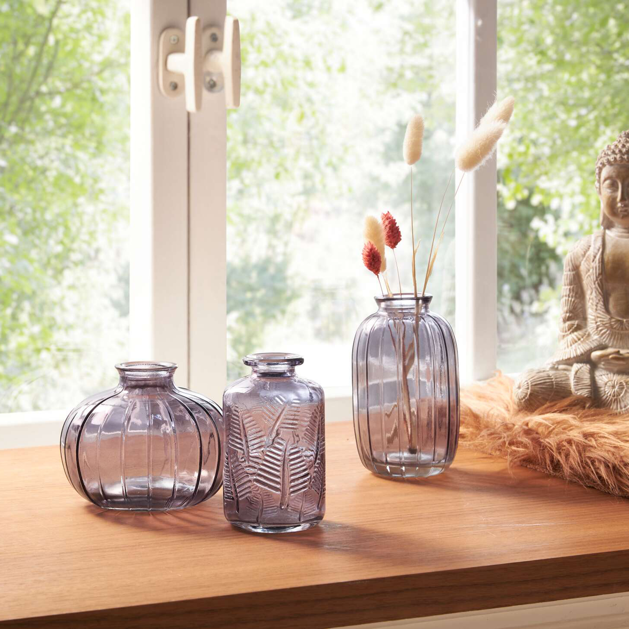 Acheter Lot de 3 vases décoratifs "gris"  dans la boutique en ligne de Frank Flechtwaren pour Pâques