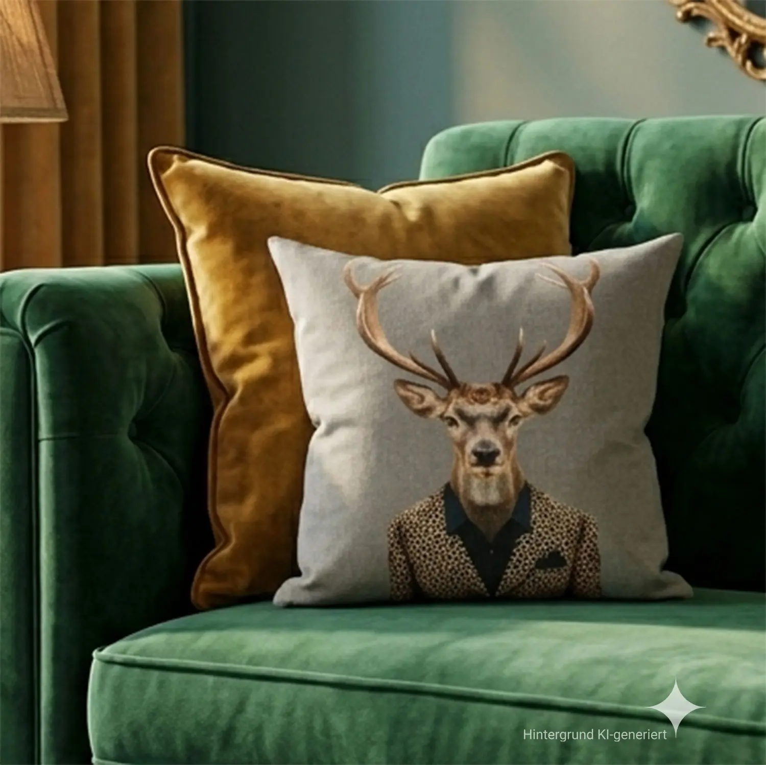 Acheter Housse de coussin "Cerf Léo"  dans la boutique en ligne de Frank Flechtwaren