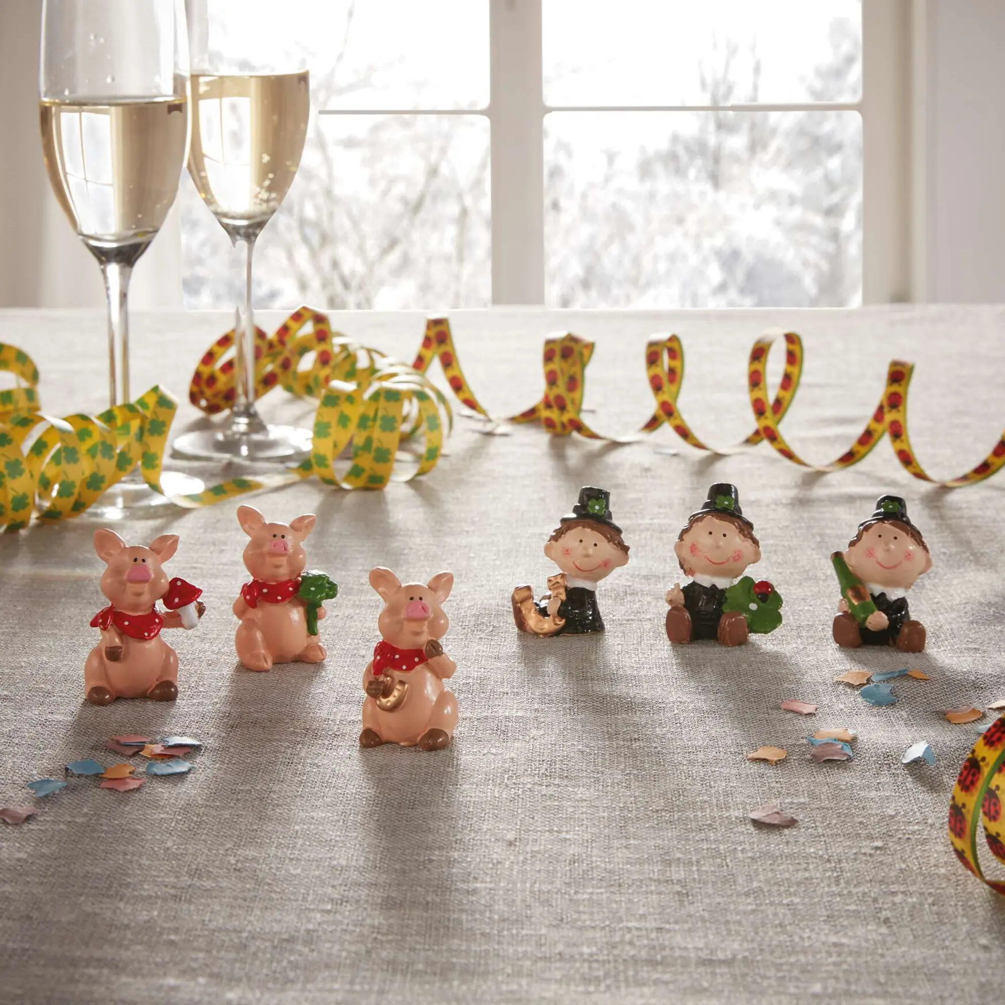 Acheter Lot de 6 Figurine "porte-bonheur"  dans la boutique en ligne de Frank Flechtwaren pour Figurines décoratives