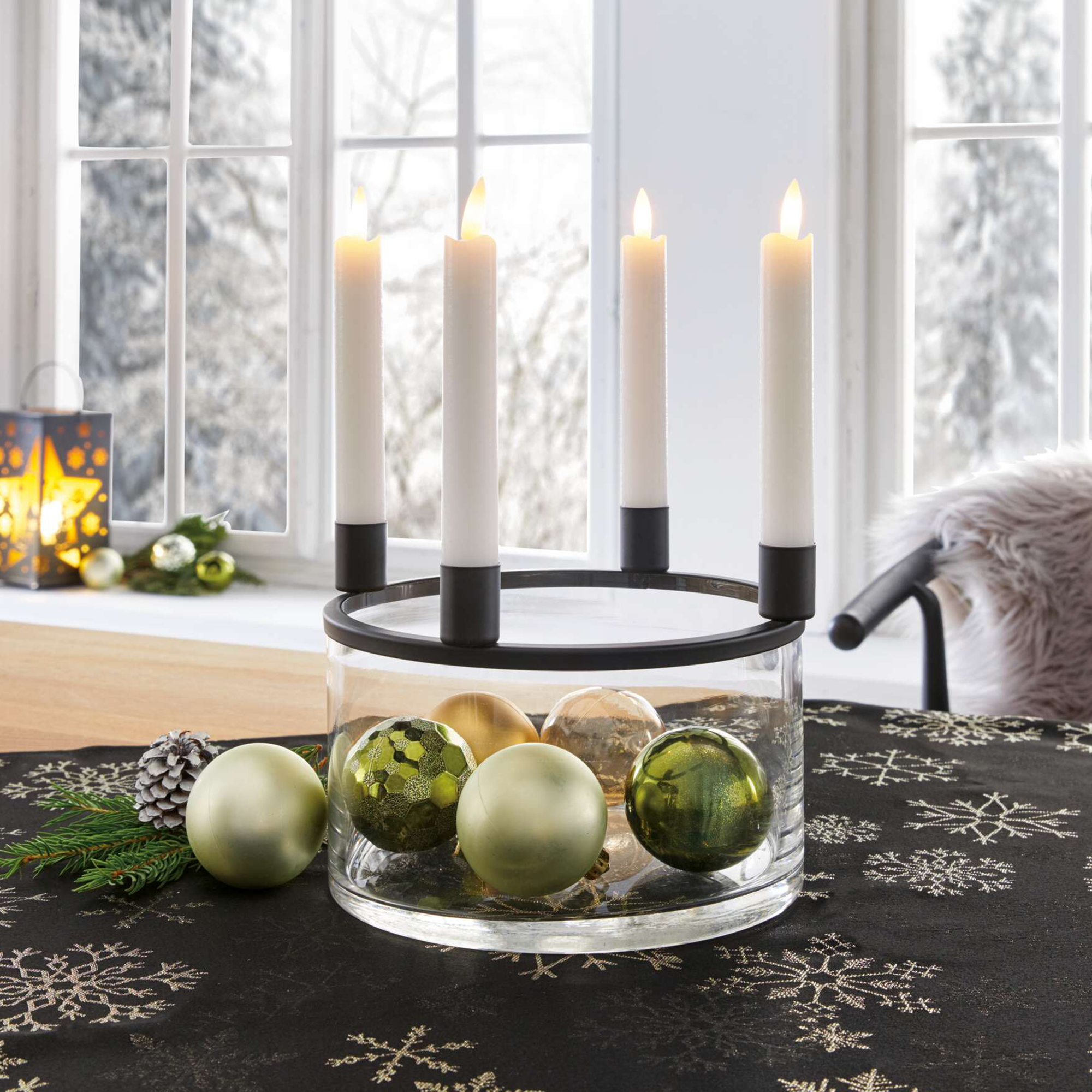 Acheter Lot de 4 bougies tiges "classique"  dans la boutique en ligne de Frank Flechtwaren