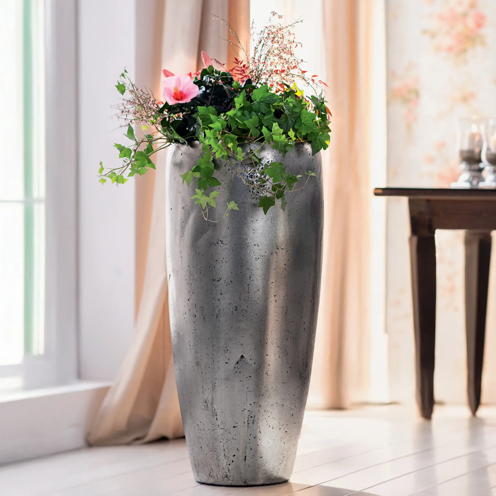 Acheter Cache-pot "noble", haut  dans la boutique en ligne de Frank Flechtwaren pour Argent et or