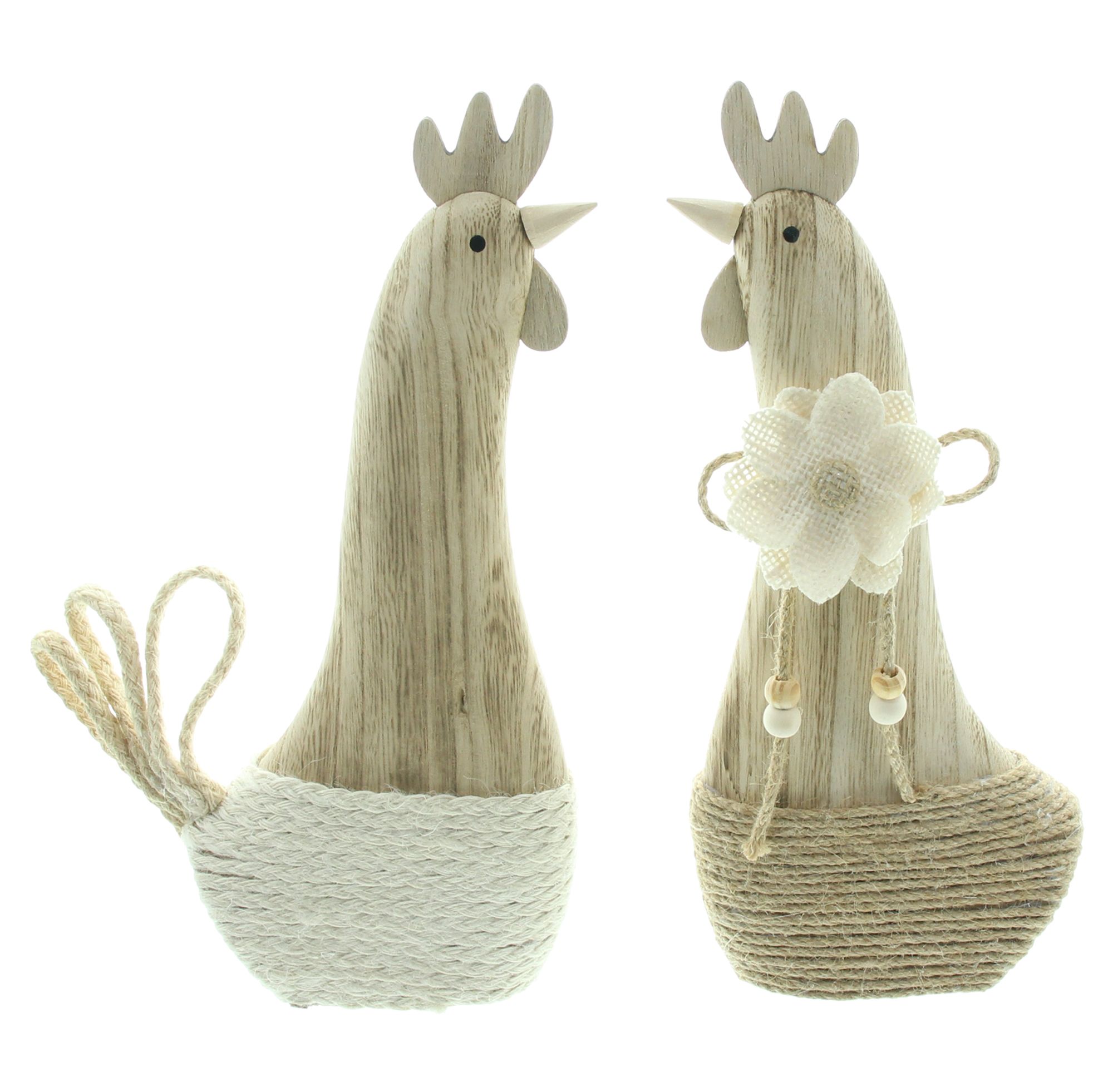 Acheter Lot de 2 poules "Bertha &amp; Louise"  dans la boutique en ligne de Frank Flechtwaren pour Lapin &amp; co