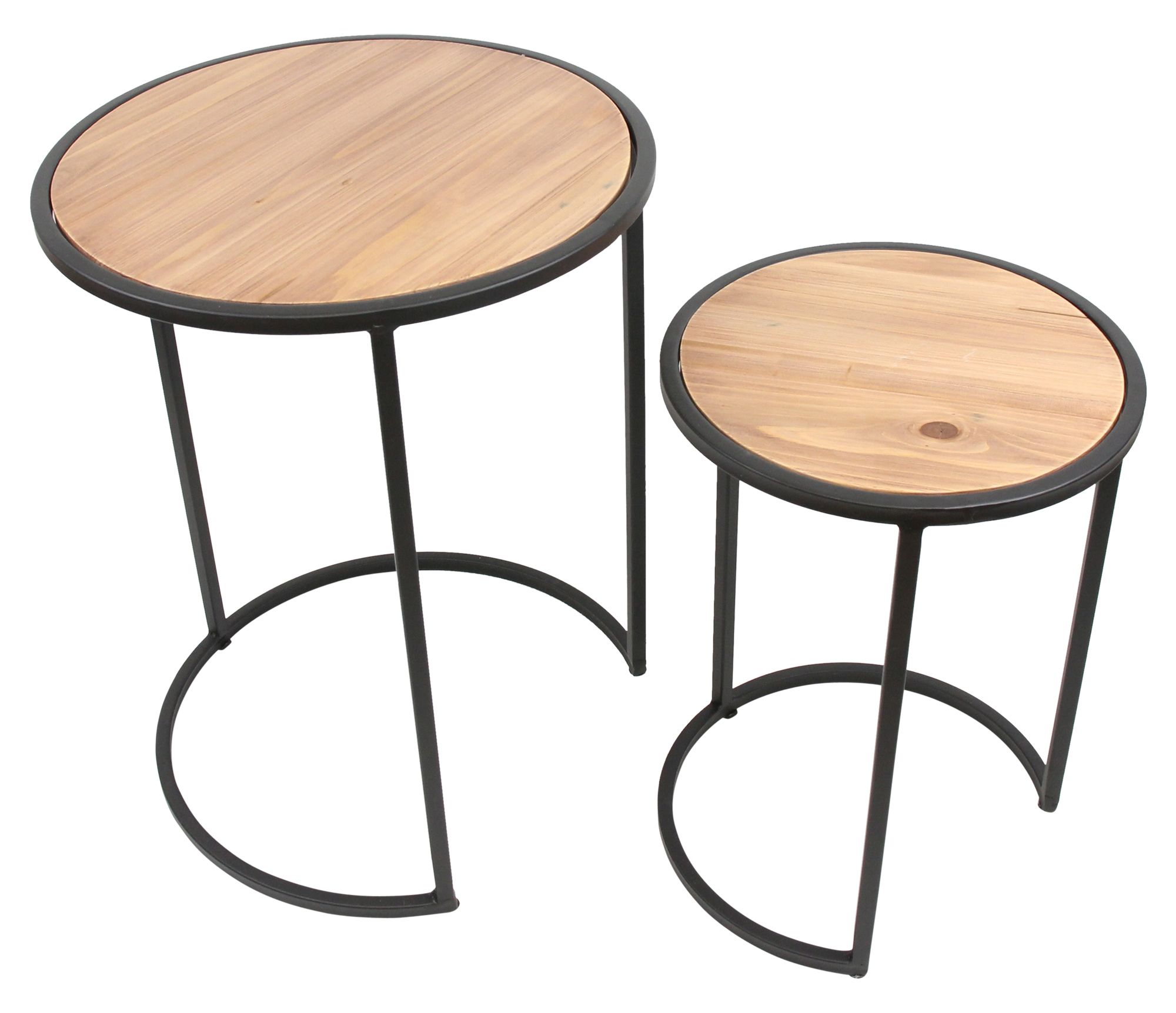 Acheter Lot de 2 tables gigognes "cercle"  dans la boutique en ligne de Frank Flechtwaren pour Tables