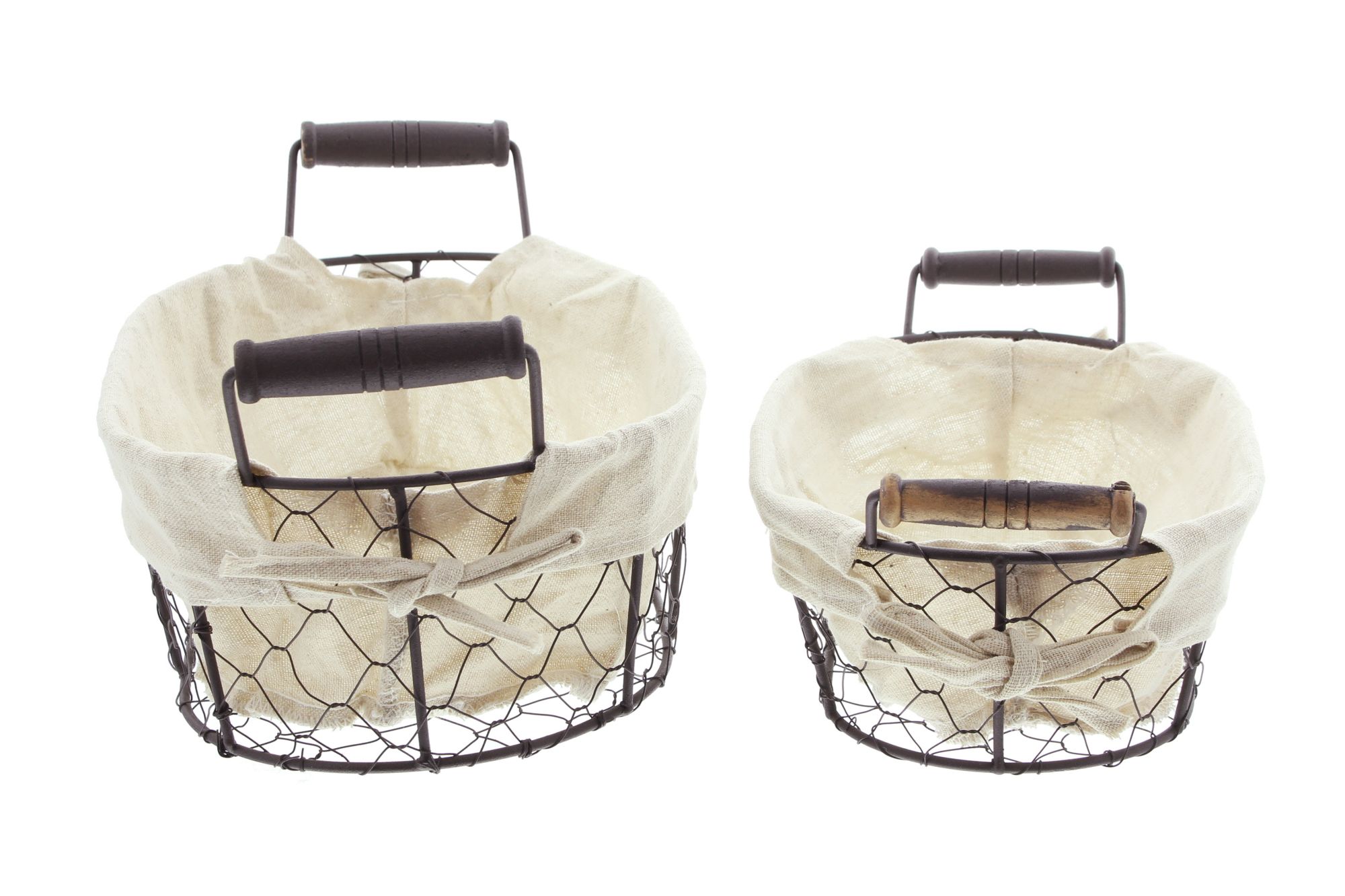Acheter Lot de 2 paniers de remplissage "métal"  dans la boutique en ligne de Frank Flechtwaren pour Cuisine