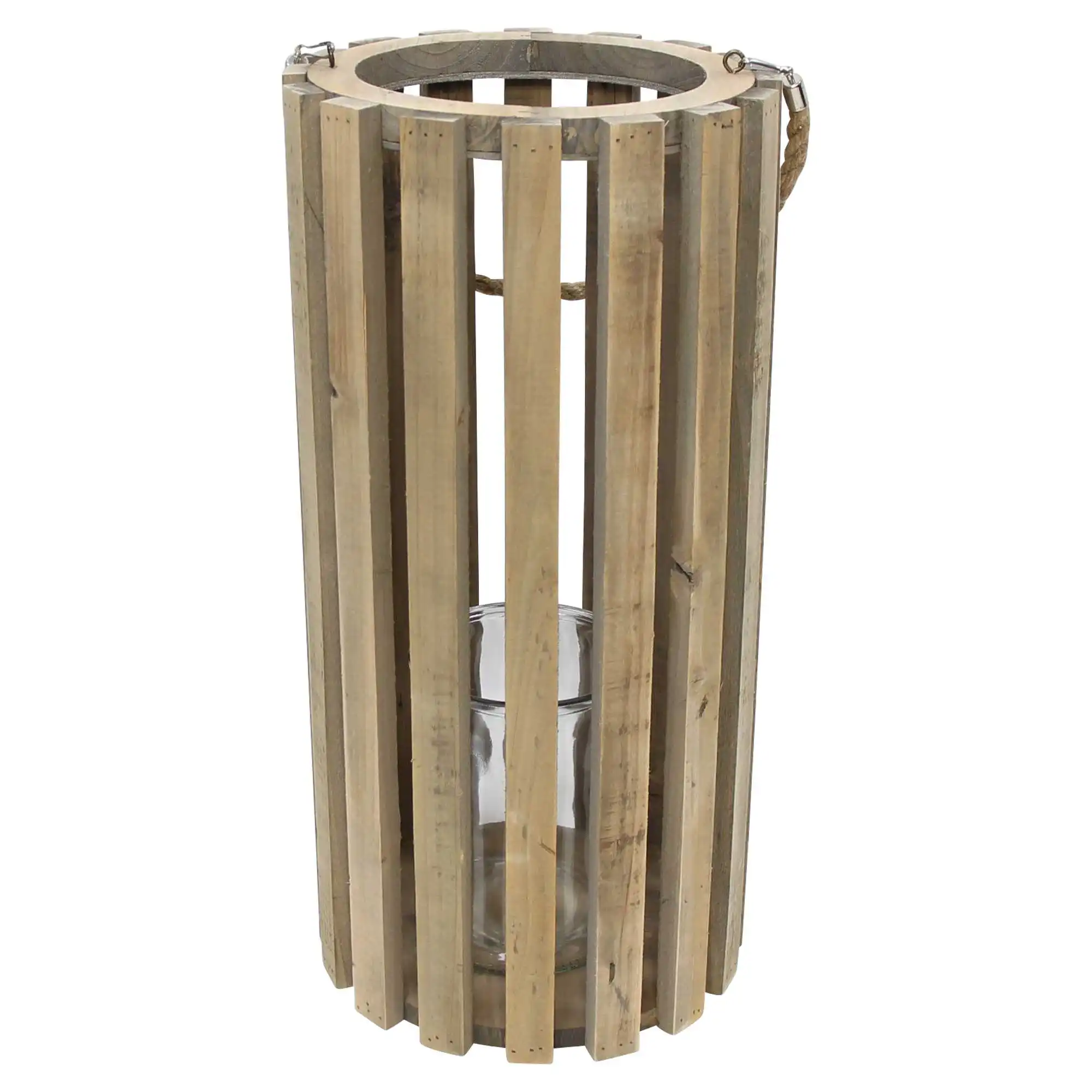 Acheter Lanterne en bois "recyclé-chic"  dans la boutique en ligne de Frank Flechtwaren pour Lanternes