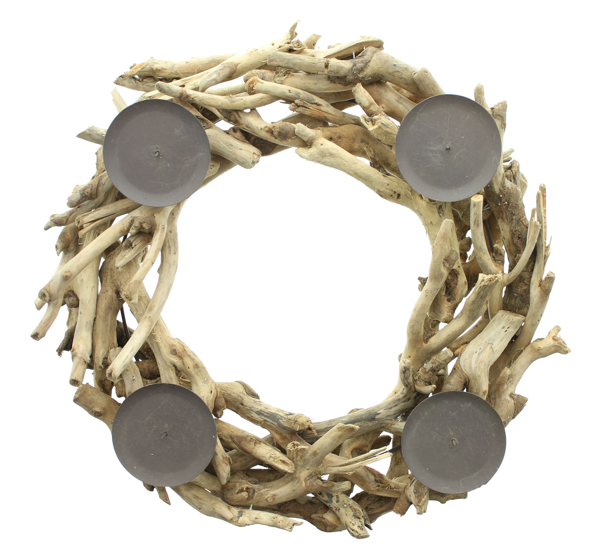 Acheter Couronne de l'Avent "bois flotté"  dans la boutique en ligne de Frank Flechtwaren pour Couronnes