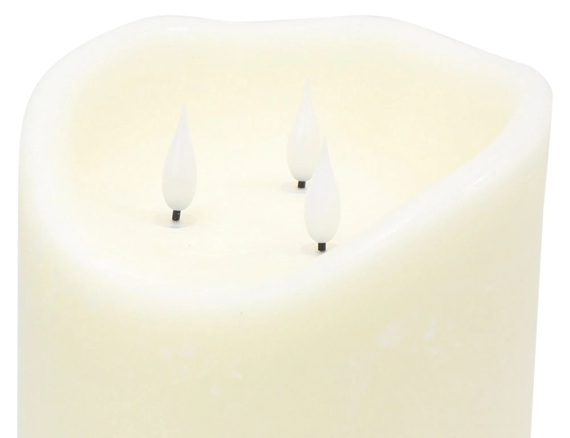 Acheter Grande bougie LED « 3 flammes » dans la boutique en ligne de Frank Flechtwaren pour Décoration LED
