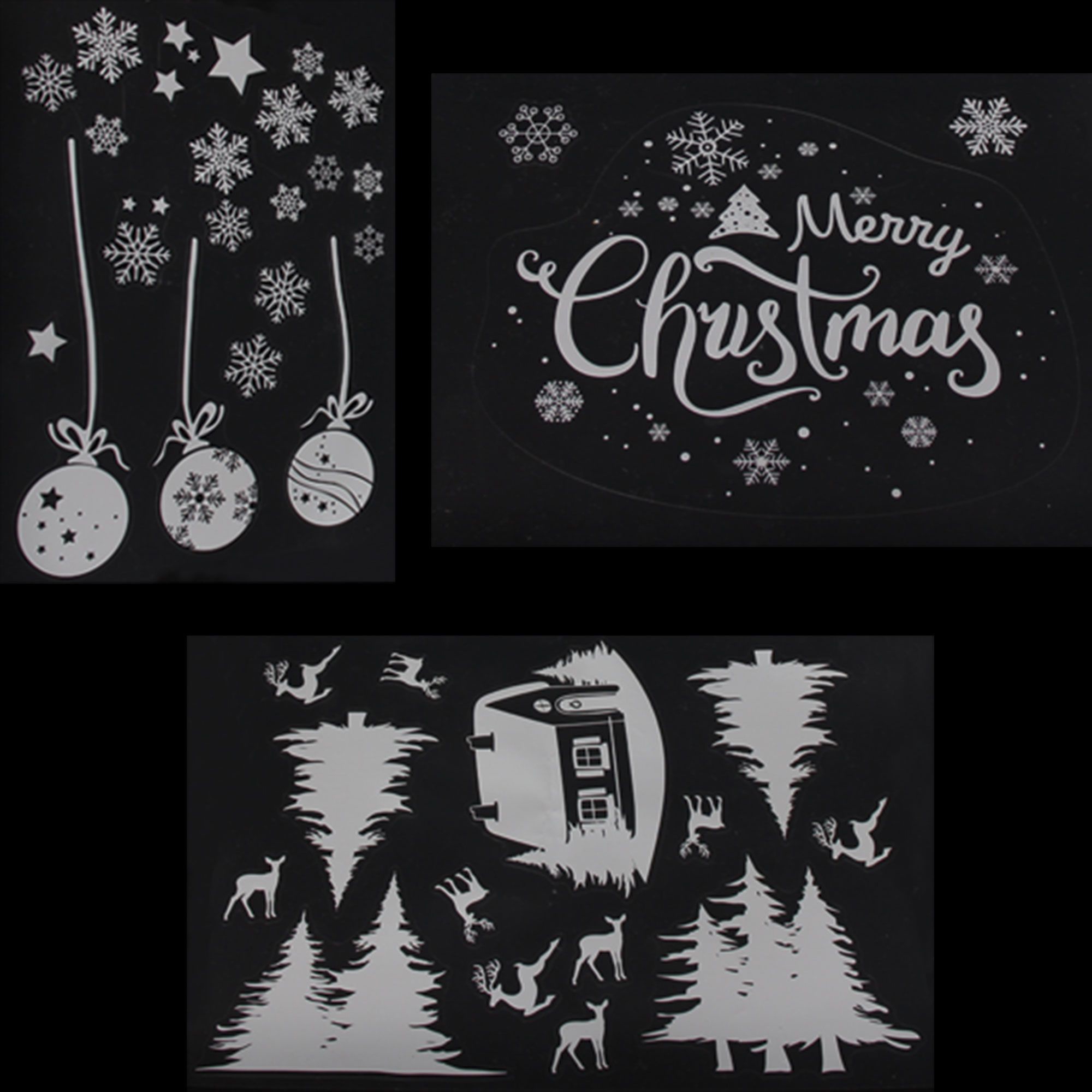 Acheter Sticker pour fenêtres "Merry Christmas", 33 pcs  dans la boutique en ligne de Frank Flechtwaren pour Noël