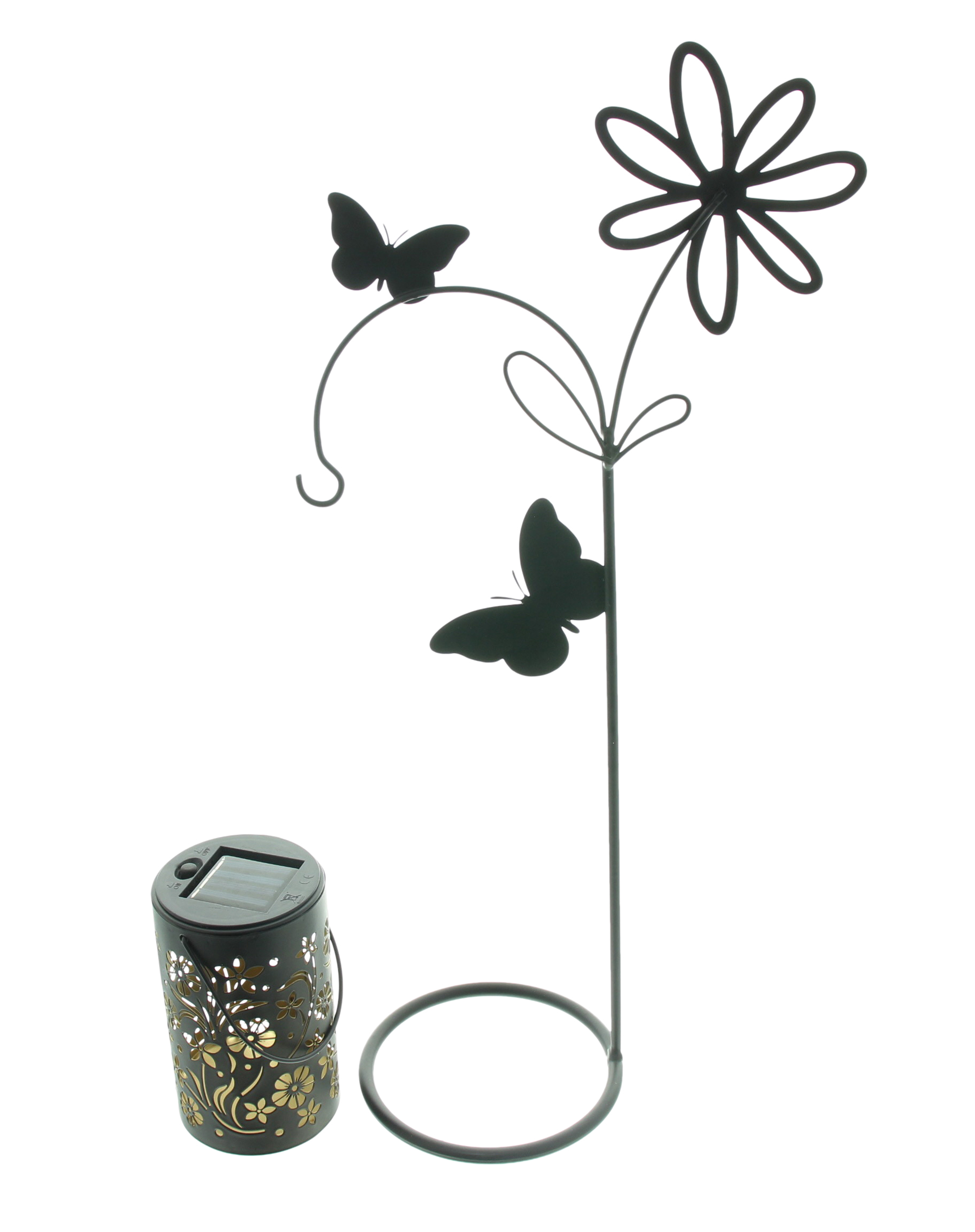 Acheter Déco solaire "lanterne fleurie"  dans la boutique en ligne de Frank Flechtwaren pour Nouvel arrivage