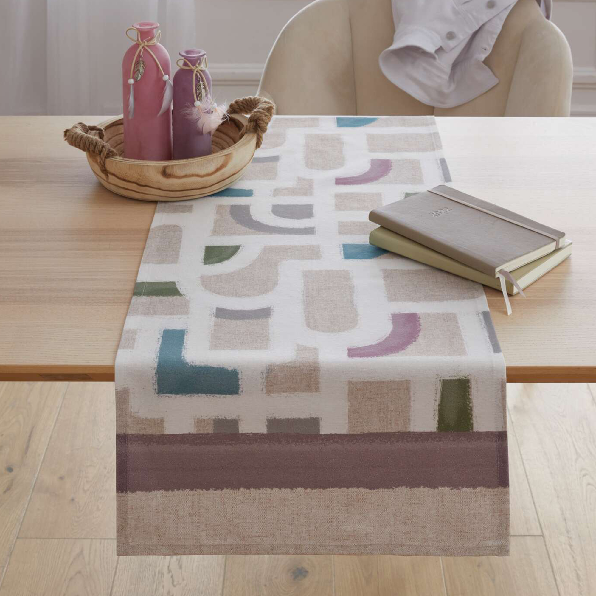 Acheter Chemin de table " jeu de couleurs"  dans la boutique en ligne de Frank Flechtwaren