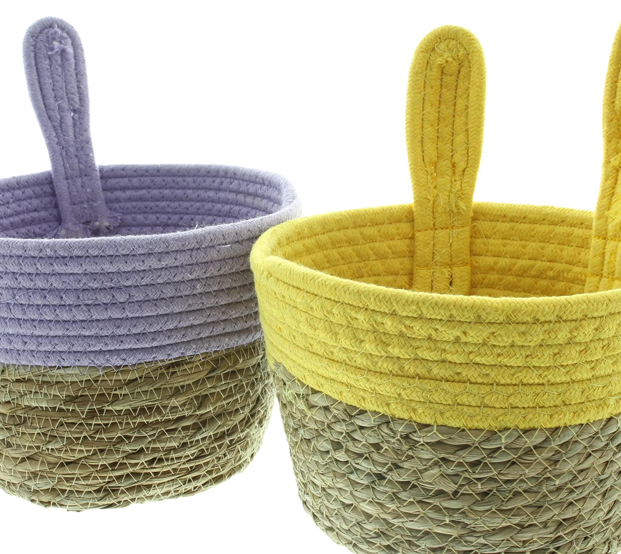 Acheter Lot d 2 paniers de pâques "oreilles de lapin"  dans la boutique en ligne de Frank Flechtwaren pour Tons pastel
