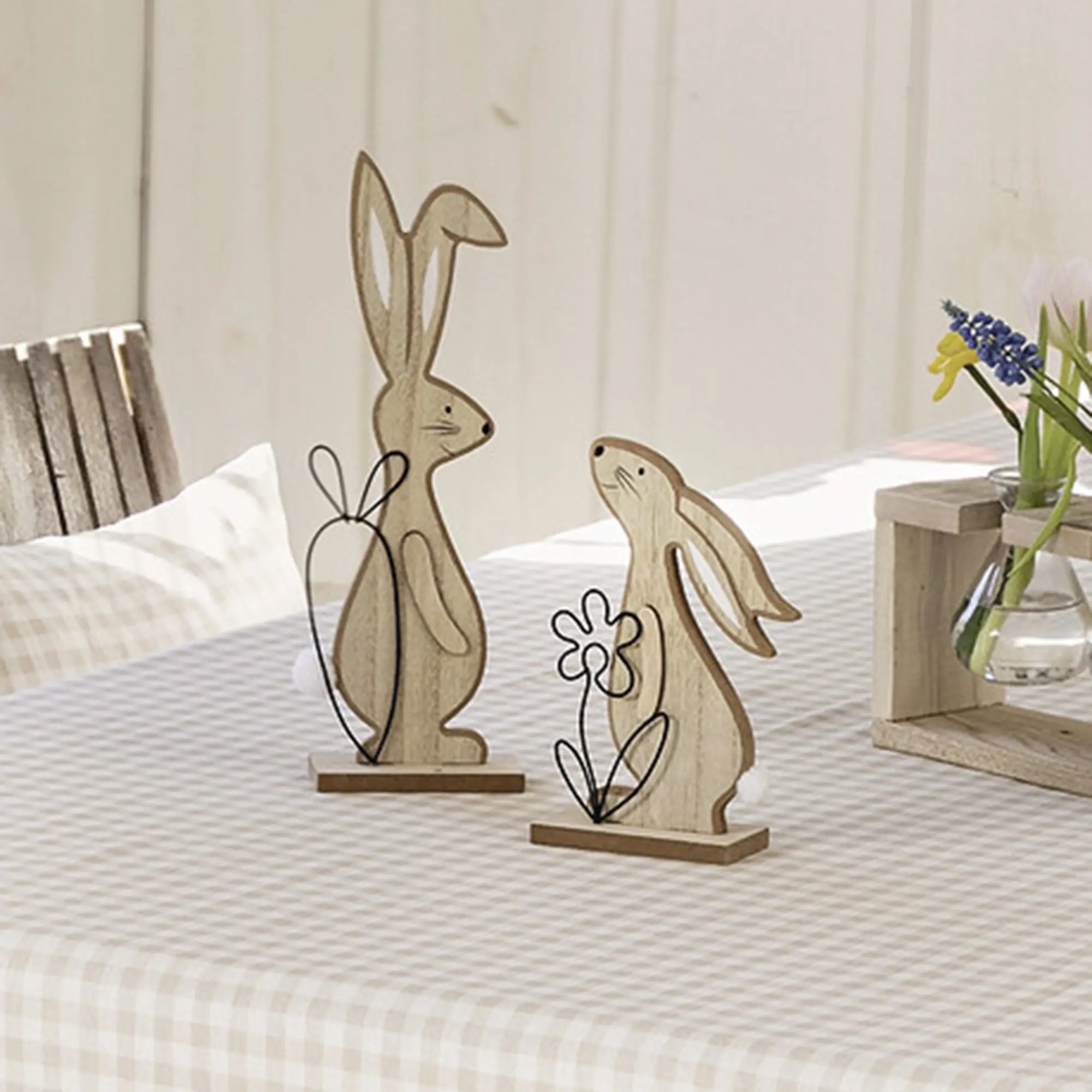Acheter Lot de 2 lapins "nature"  dans la boutique en ligne de Frank Flechtwaren