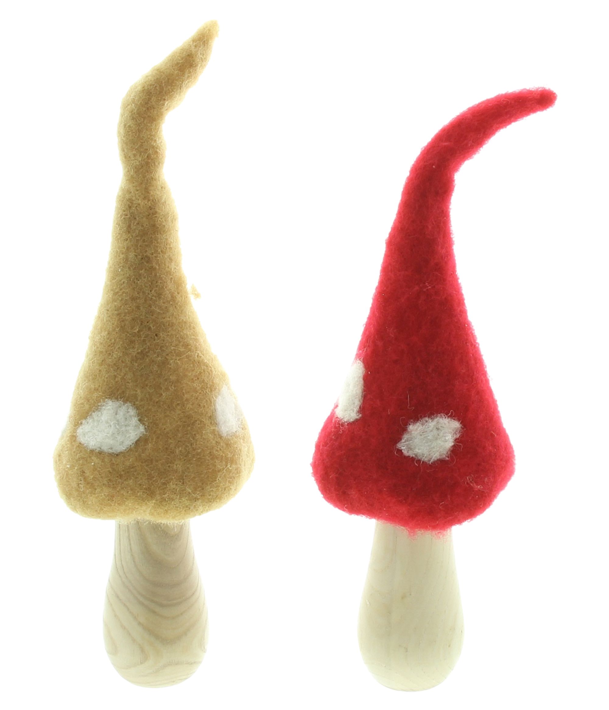 Acheter Lot de 2 champignons "bonnet en feutre"  dans la boutique en ligne de Frank Flechtwaren pour Automne