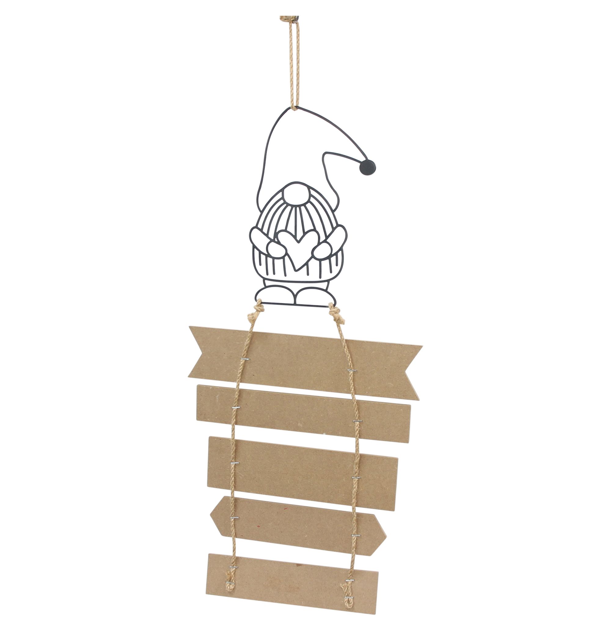 Acheter Panneau « La magie des lutins de Noël »  dans la boutique en ligne de Frank Flechtwaren pour Décorations à suspendre