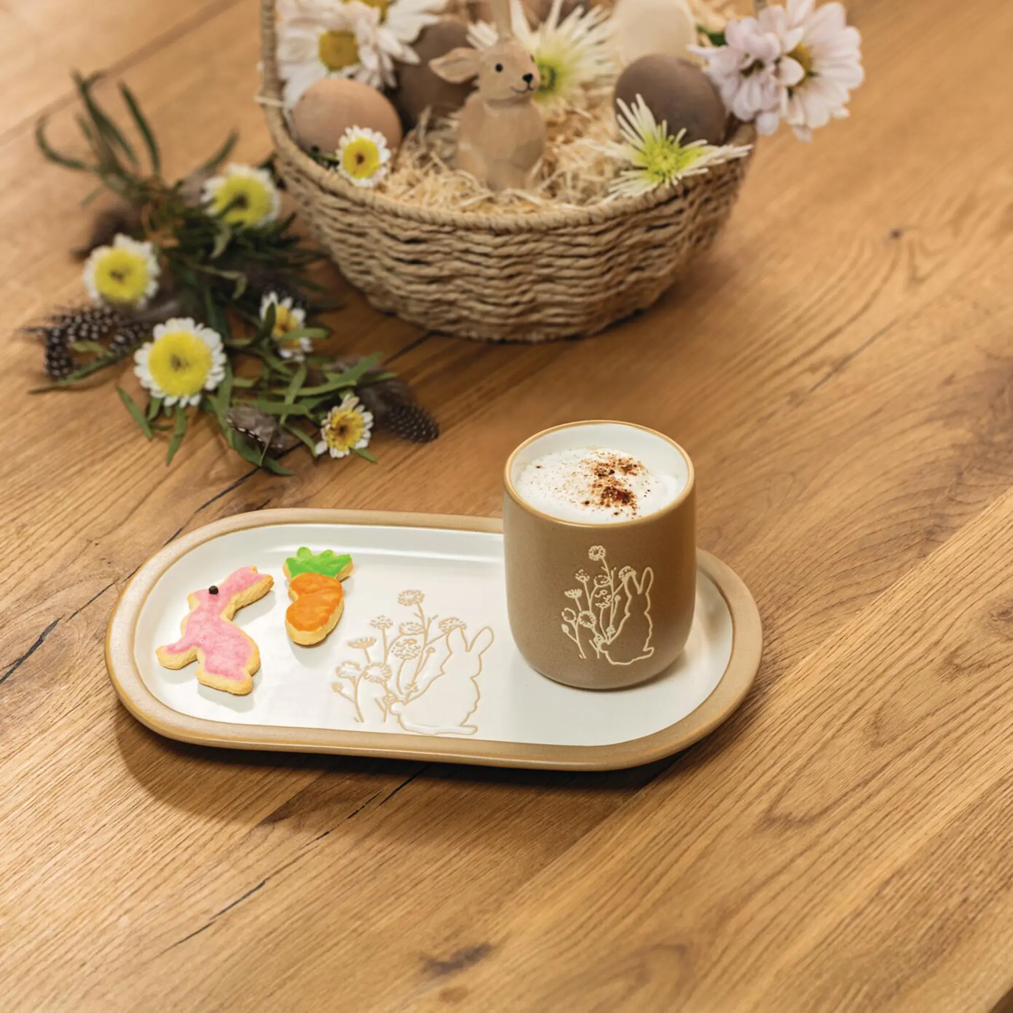 Acheter Set de vaisselle "lapin printanier", 2 pcs  dans la boutique en ligne de Frank Flechtwaren