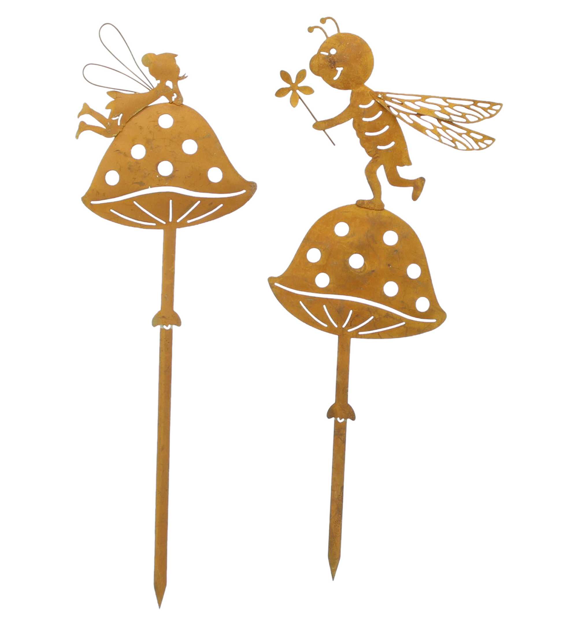 Acheter Lot de 2 pics de jardin "amis des champignons"  dans la boutique en ligne de Frank Flechtwaren pour Pâques