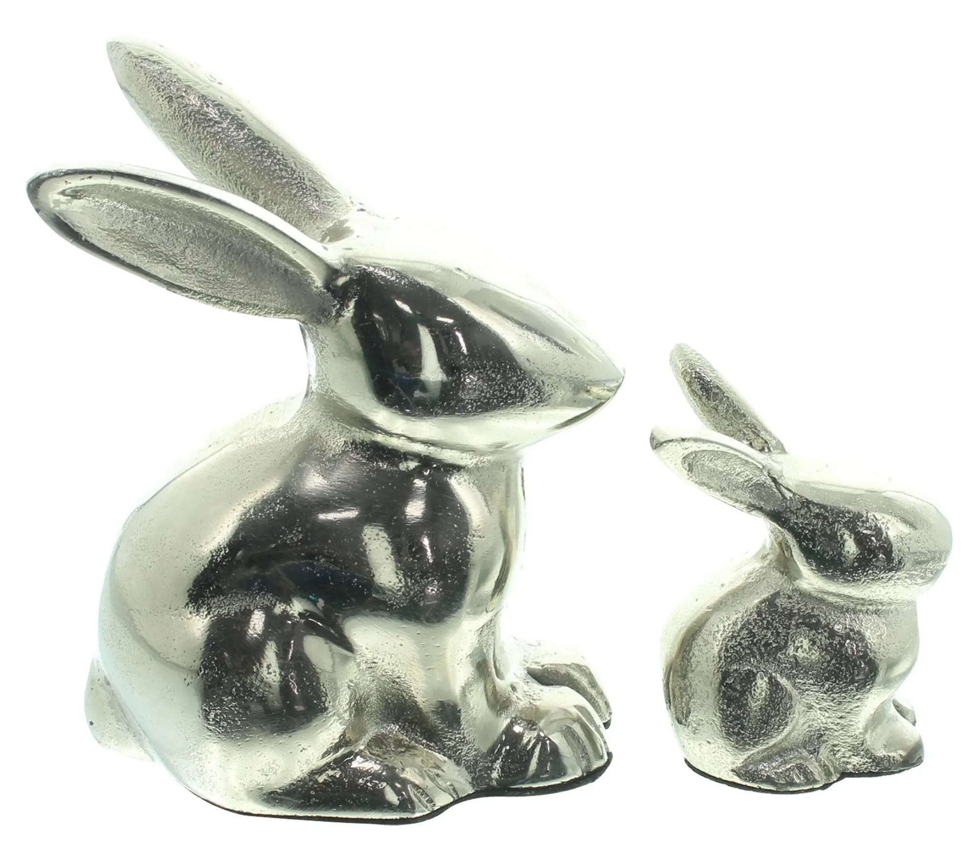 Acheter Lot de 2 figures "lapin argenté"  dans la boutique en ligne de Frank Flechtwaren pour Lapin &amp; co