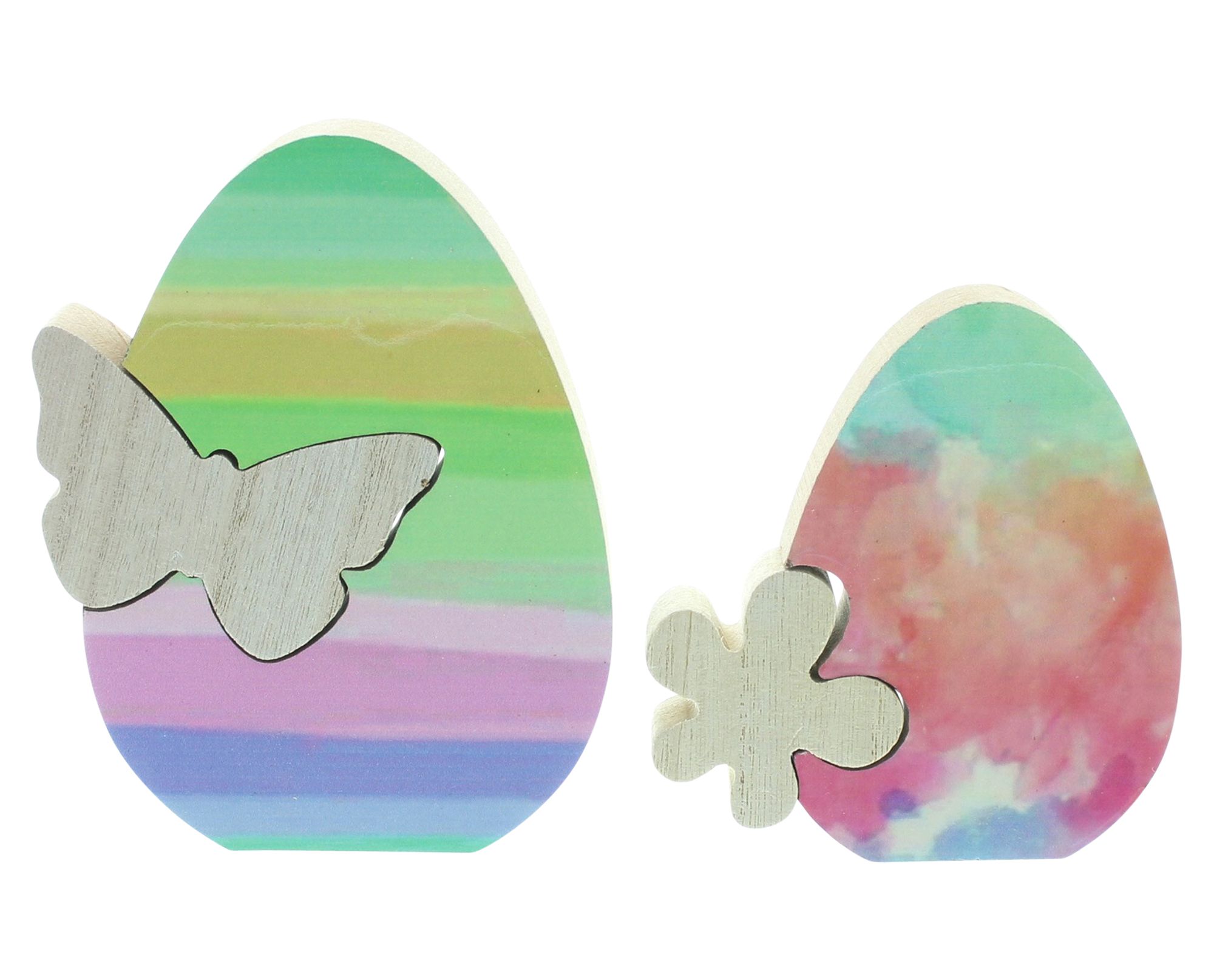 Acheter Lot de 2 décorations de Pâques "fleur &amp; papillon"  dans la boutique en ligne de Frank Flechtwaren pour Pâques